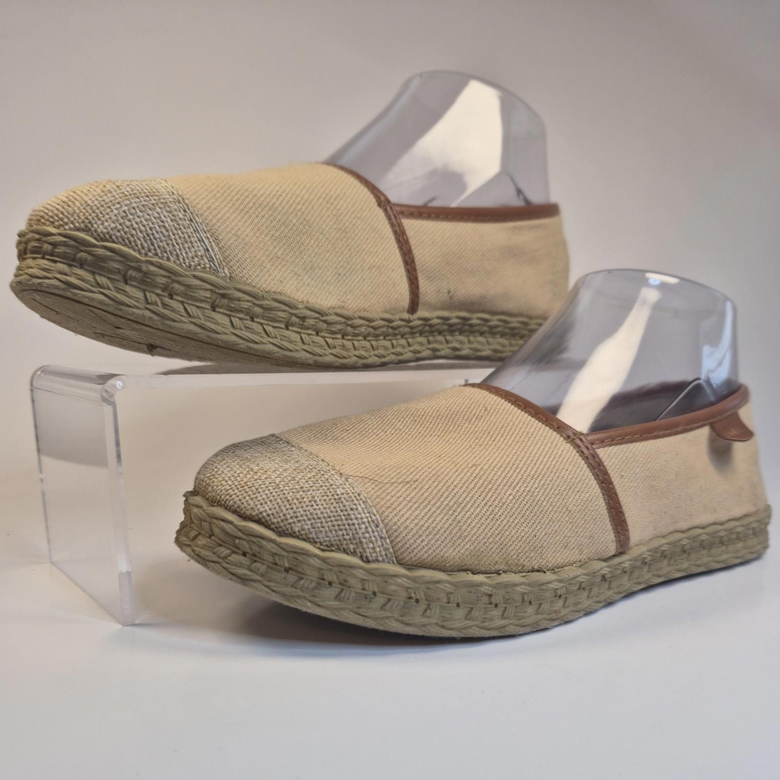 Fossil CORAL Flats Women 5 Burlap Roping Casual Slip Loafers Mocs Size US 5 / IT 35 - 1 Thumbnail