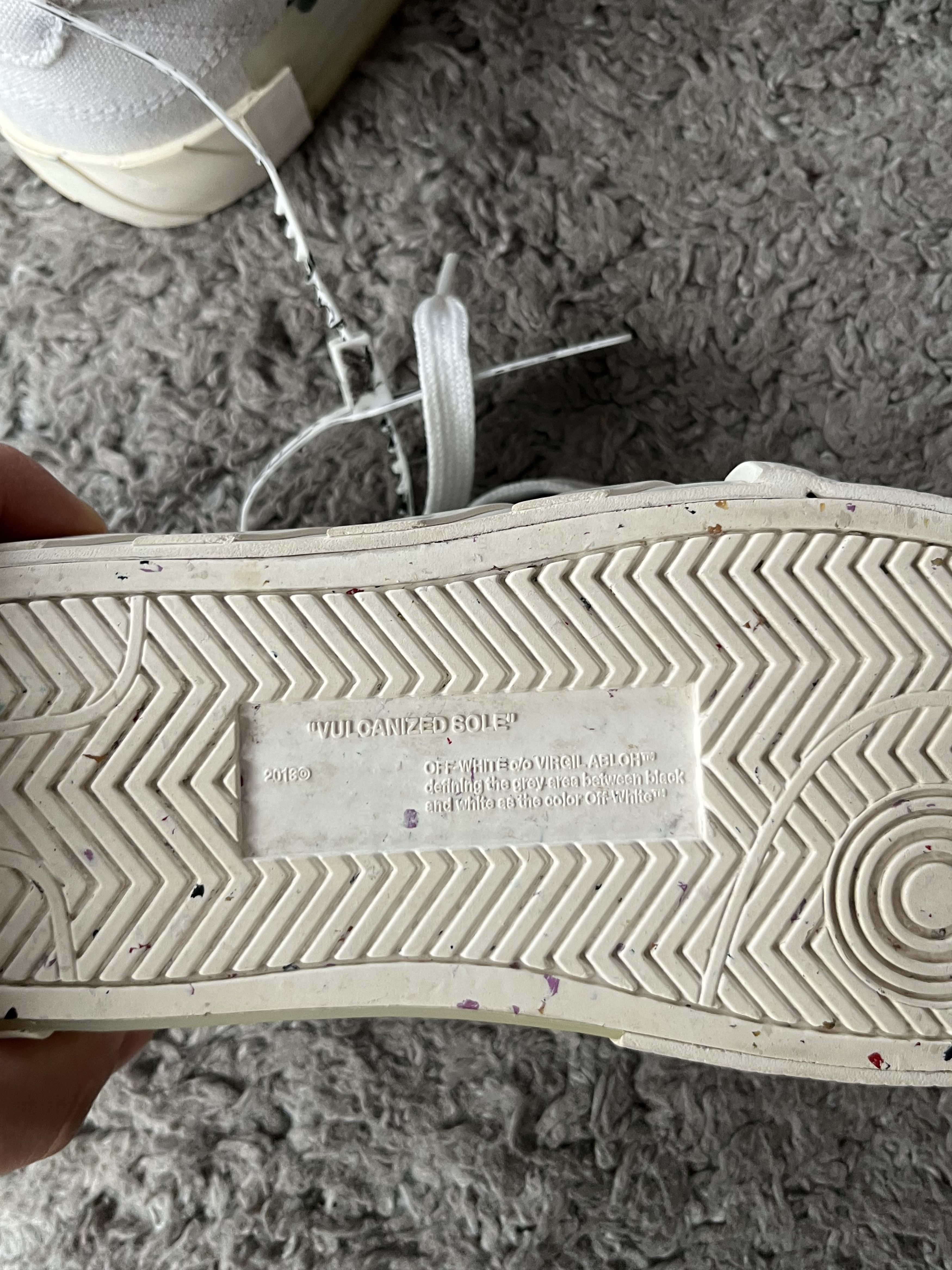 Off-White Vintage OFF-WHITE Liw Vulcanized Eco Canvas Sneakers Y2K Size US 7.5 / EU 40-41 - 18 Thumbnail