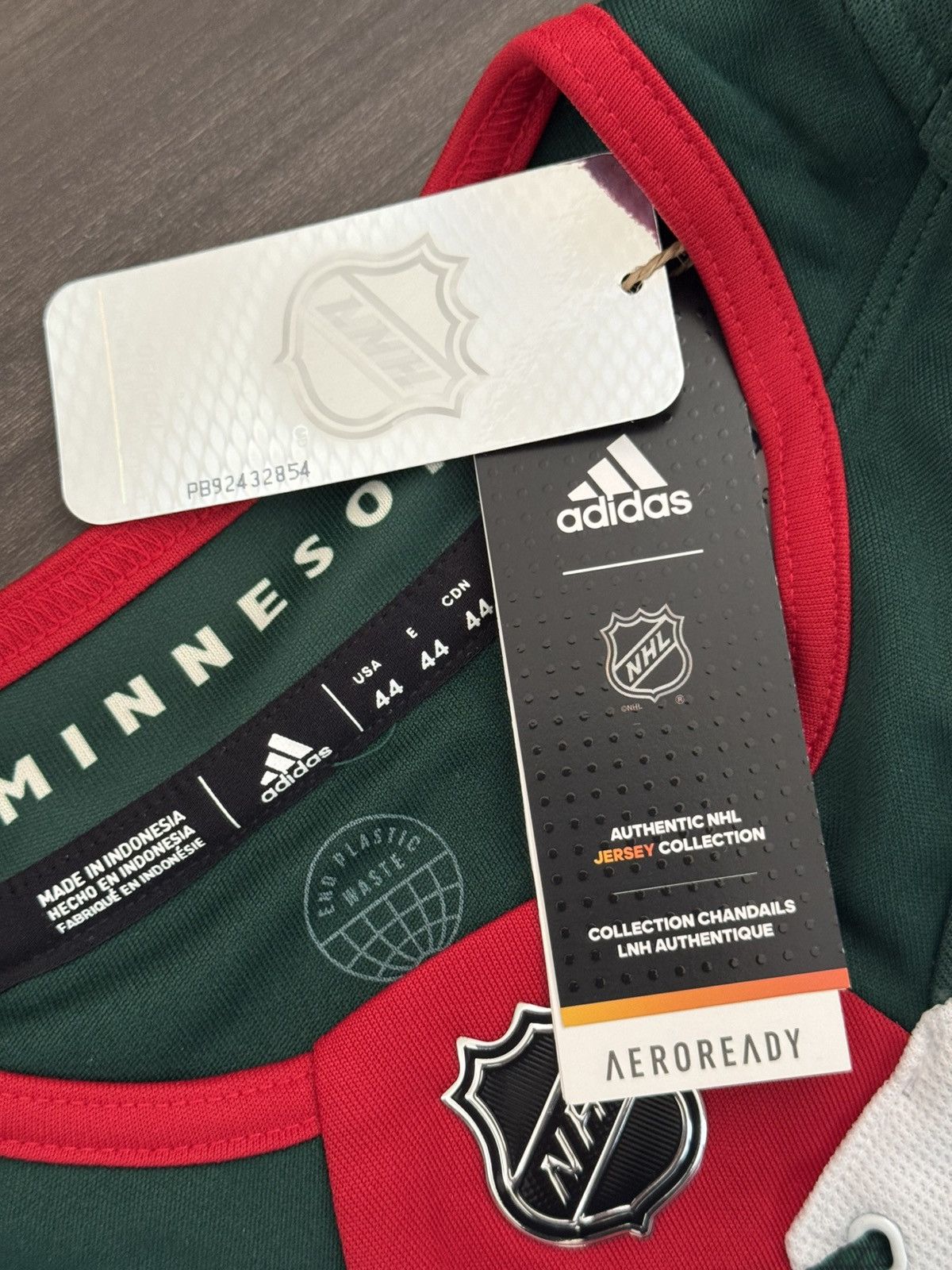 Adidas Minnesota Wild Blank White Jersey Primegreen Aeroready Sz 44 Size US S / EU 44-46 / 1 - 9 Thumbnail