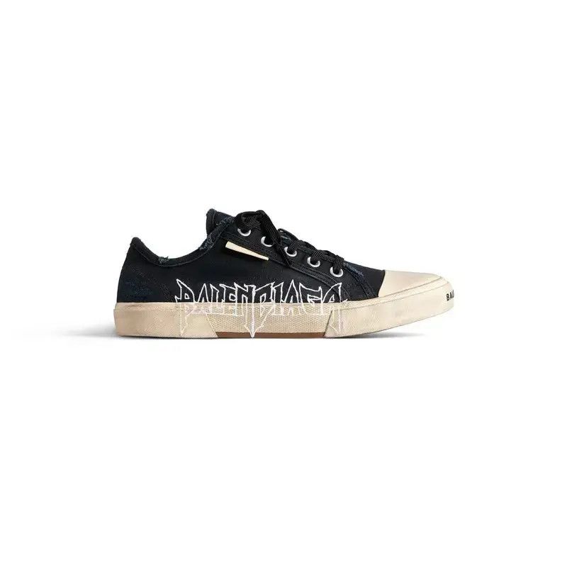 o1s1rm0625 Paris Low Top Sneakers DIY Metal in Black