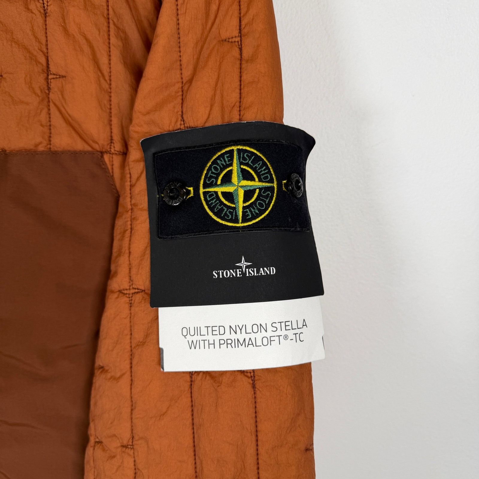 Stone Island Stone Island Burnt Orange Quilted Nylon Stella Jacket Size L Size US L / EU 52-54 / 3 - 5 Thumbnail