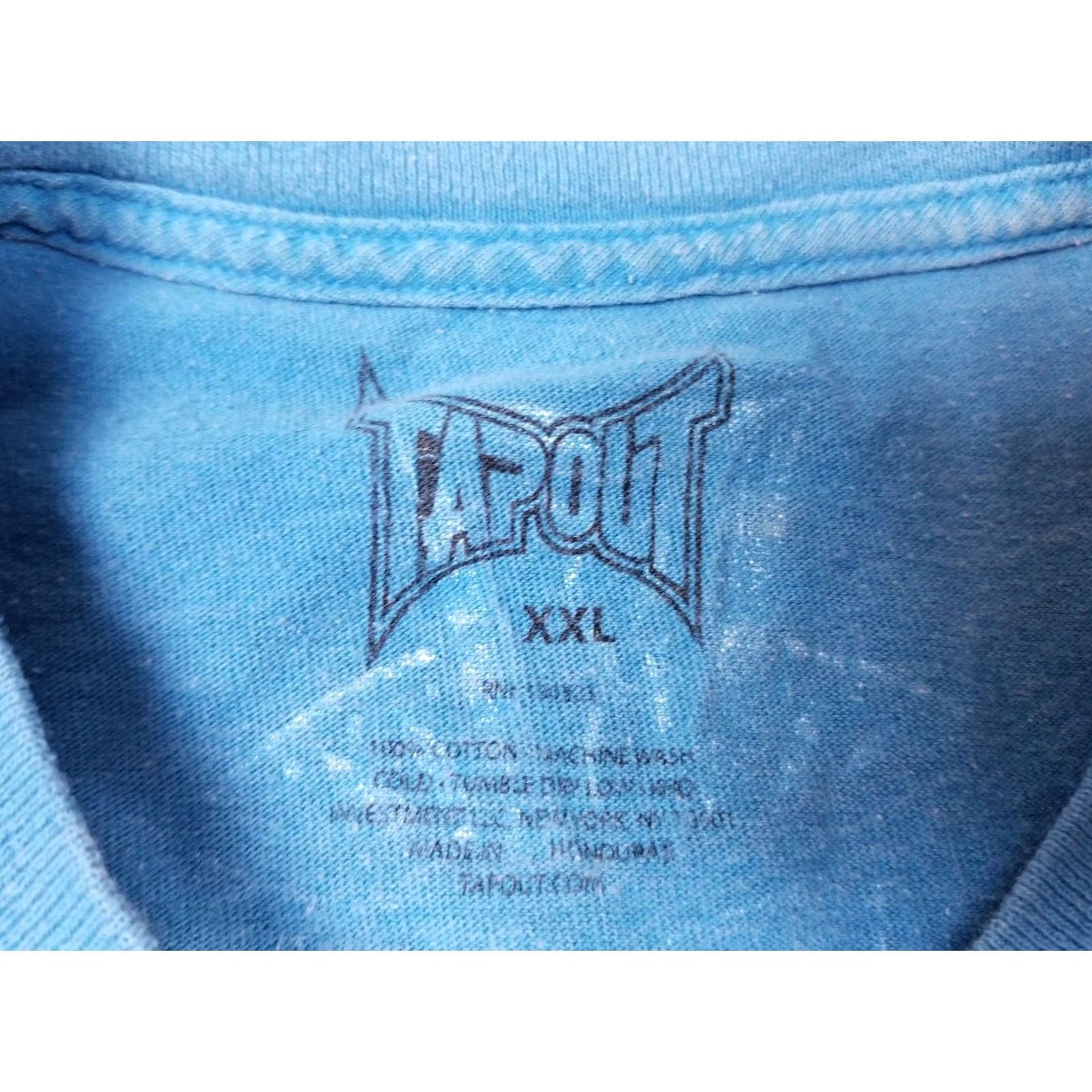 Tapout VINTAGE Tapout MMA UFC MARTIAL ARTS T-SHIRT 2XL Navy Short Sleeve Round Neck Men Shirt Retro Size US XXL / EU 58 / 5 - 2 Thumbnail