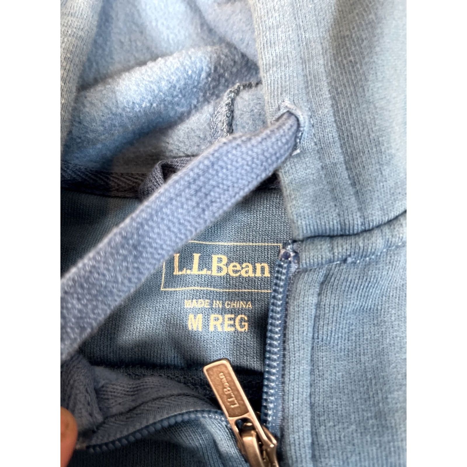 Vintage LL Bean Fleece Hoodie Mens Medium Blue Jacket Hooded Full Zip Pockets Logo Zipper Regular Fit Knit Sweater Jacket Vintage No Size US M / EU 48-50 / 2 - 4 Thumbnail