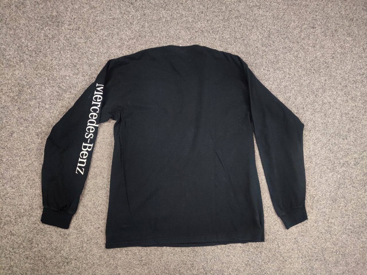 Mercedes-Benz Vintage 90's Mercedes Benz Logo Long Sleeve Faded Black Size US M / EU 48-50 / 2 - 14 Thumbnail