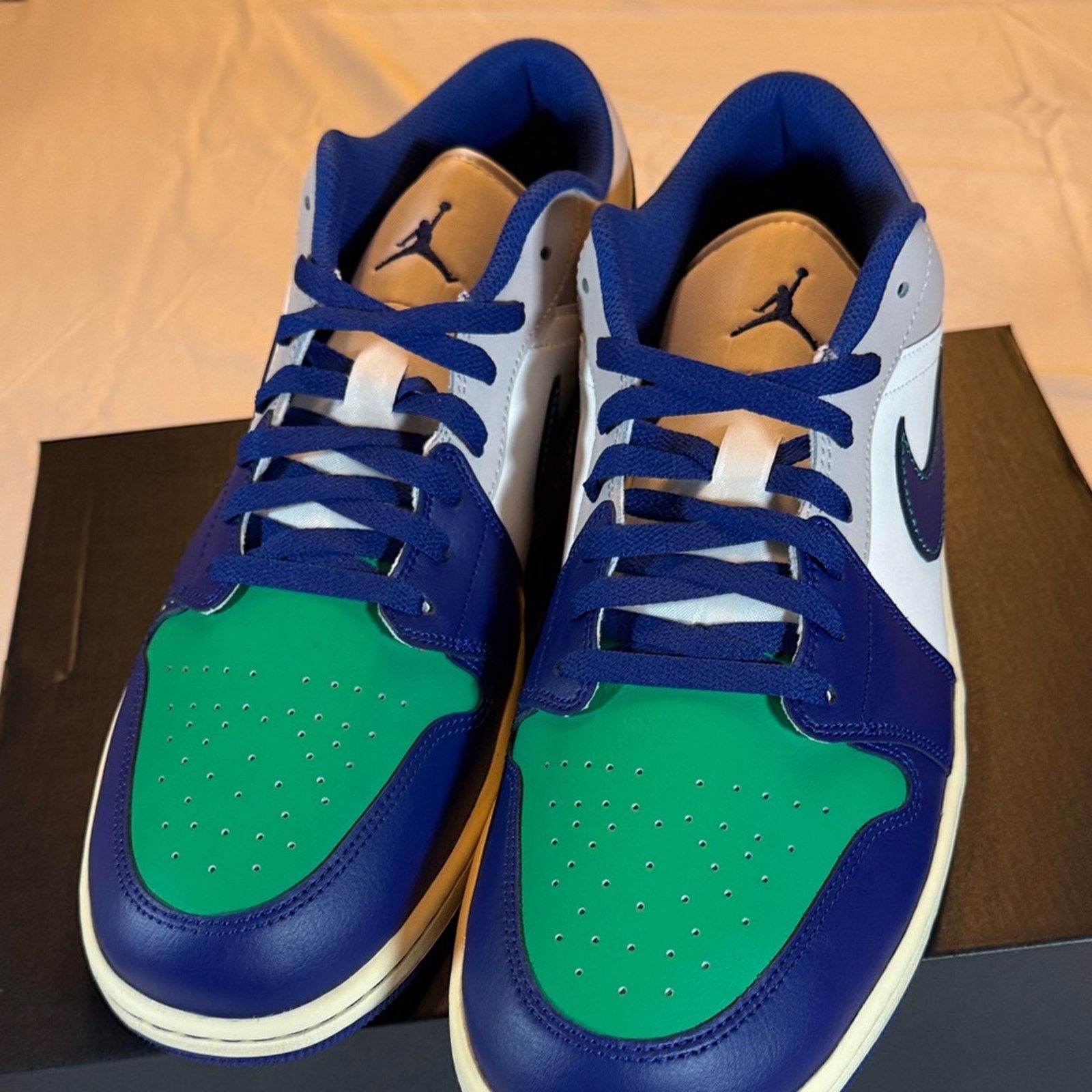 Nike Jordan 1 Low - Sail/Deep Royal Blue sz 15 Size US 15 / EU 48 - 7 Thumbnail