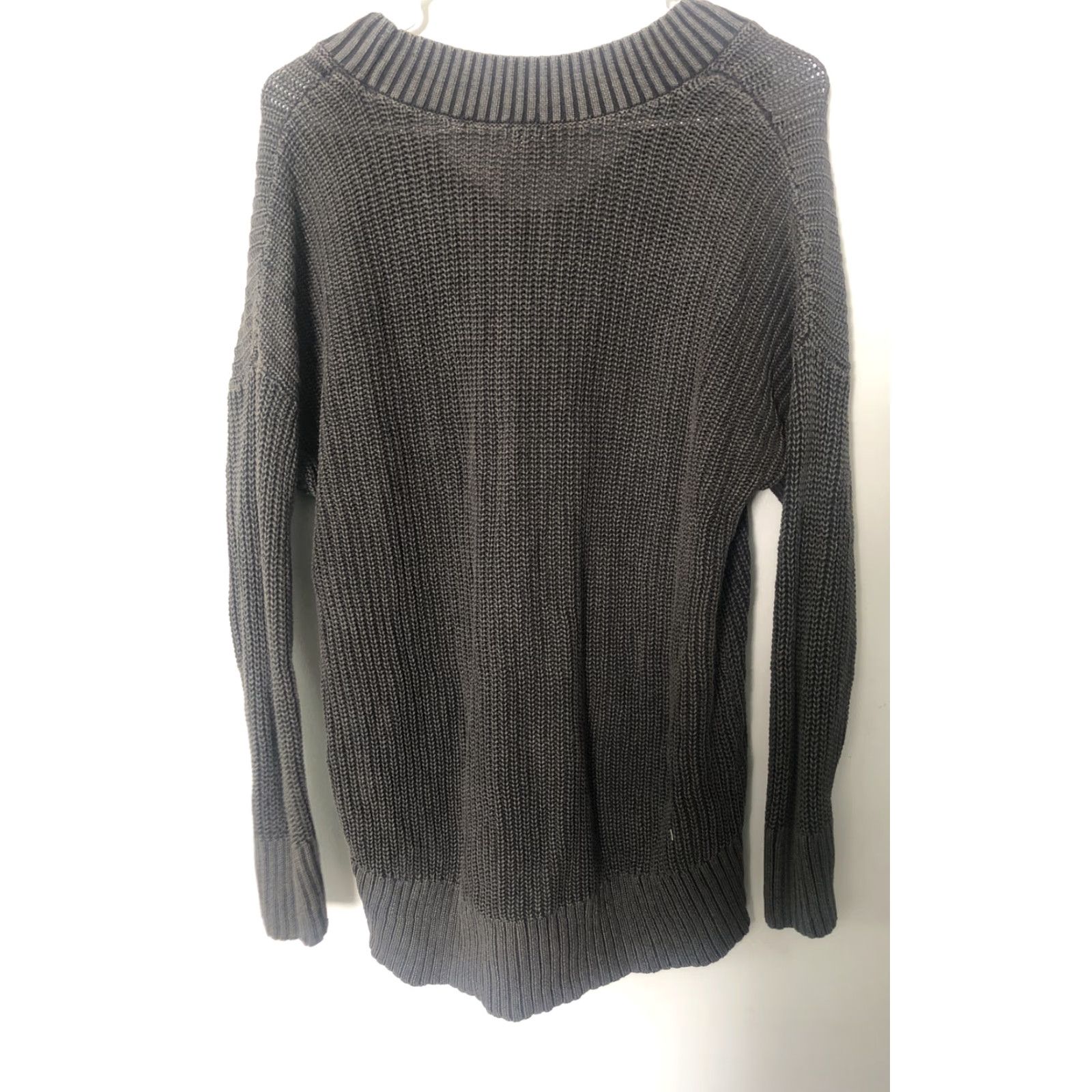 Vintage Aerie Sweater Womens XS Oversized Long Sleeve Pullover Knit Gray Size XS / US 0-2 / IT 36-38 - 4 Thumbnail
