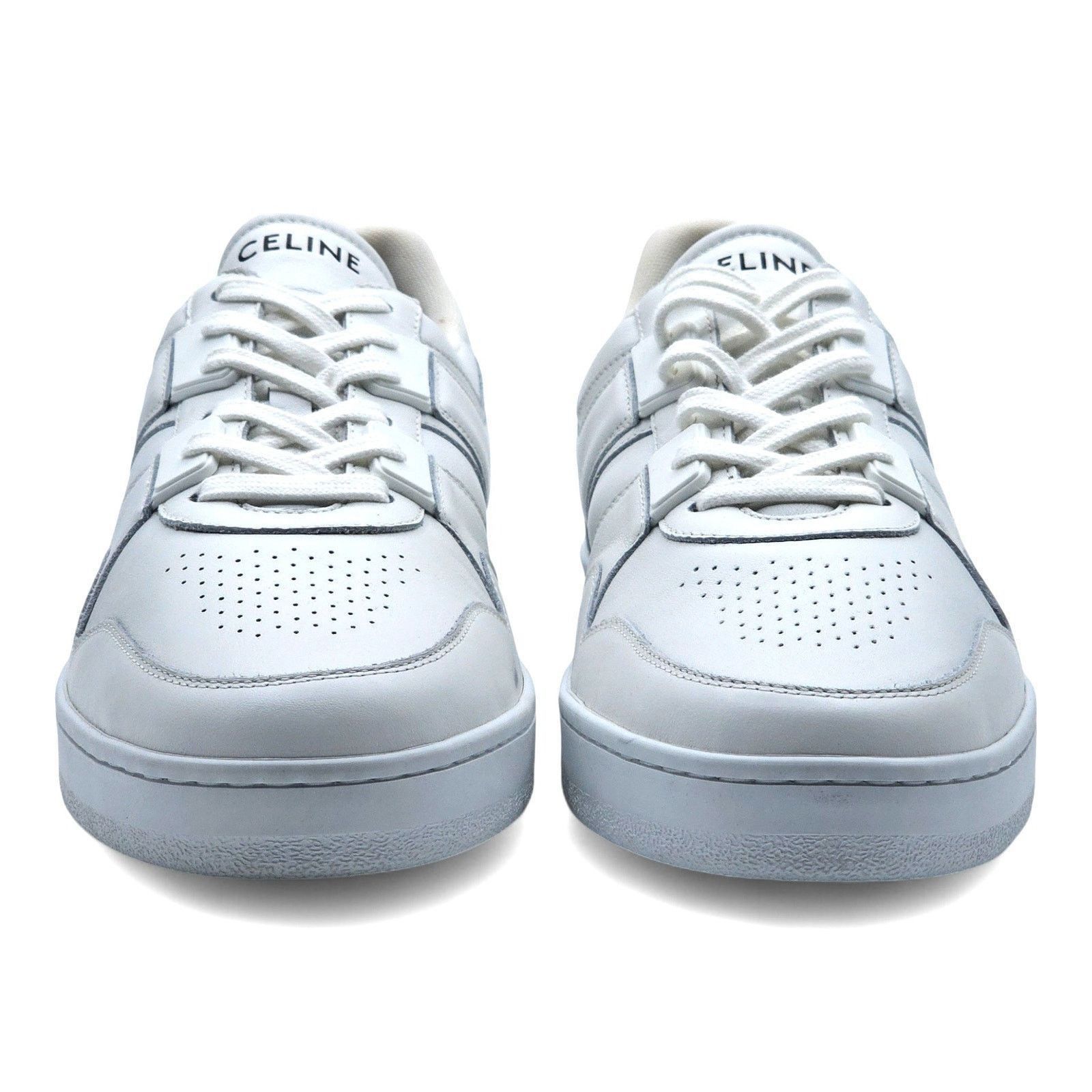 Celine Trainer Low Top Leather Sneakers in White size 44 $850 Size US 11 / EU 44 - 3 Thumbnail