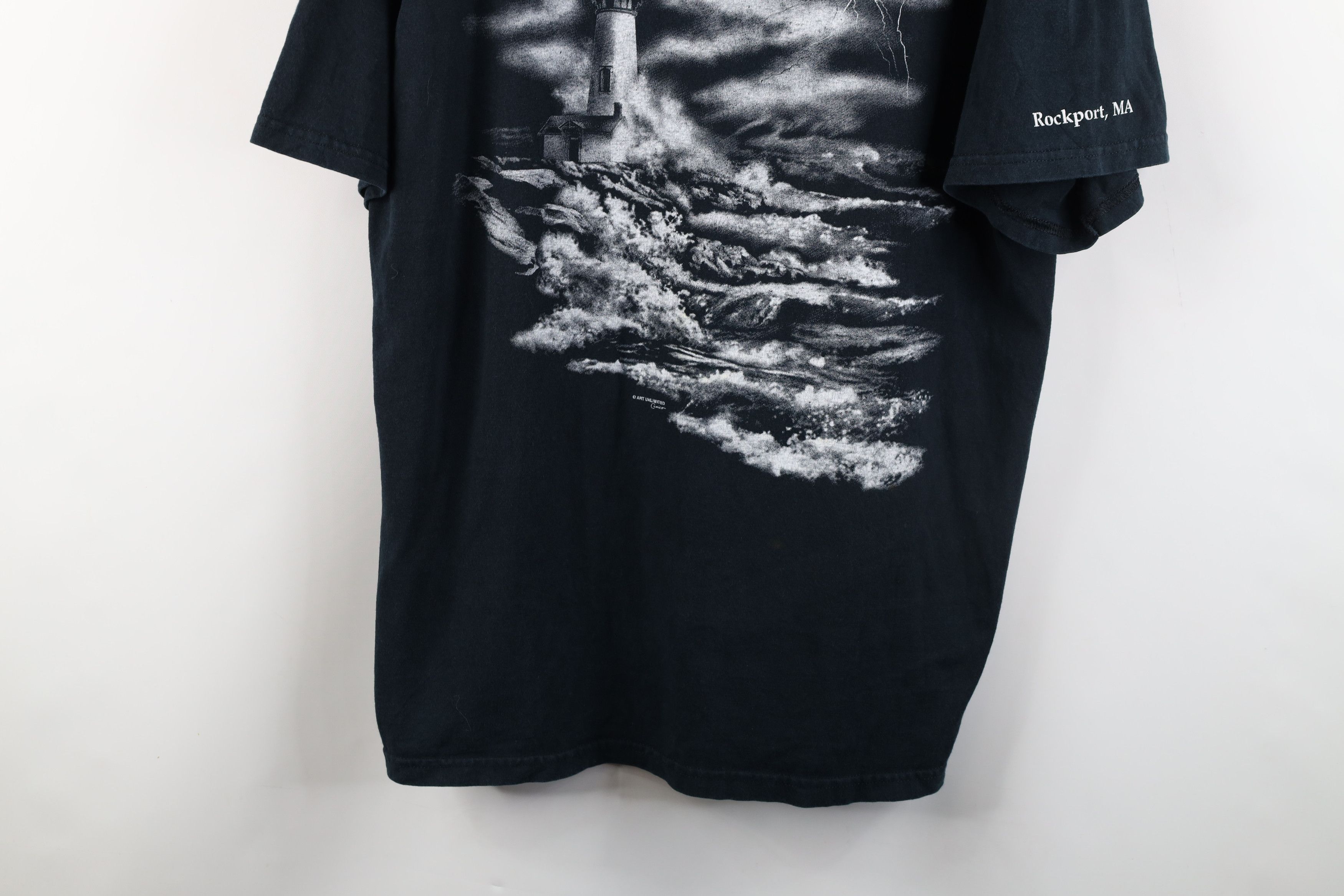 Vintage Vintage 90s Streetwear Lighthouse Ocean Beach T-Shirt Size US XL / EU 56 / 4 - 3 Thumbnail