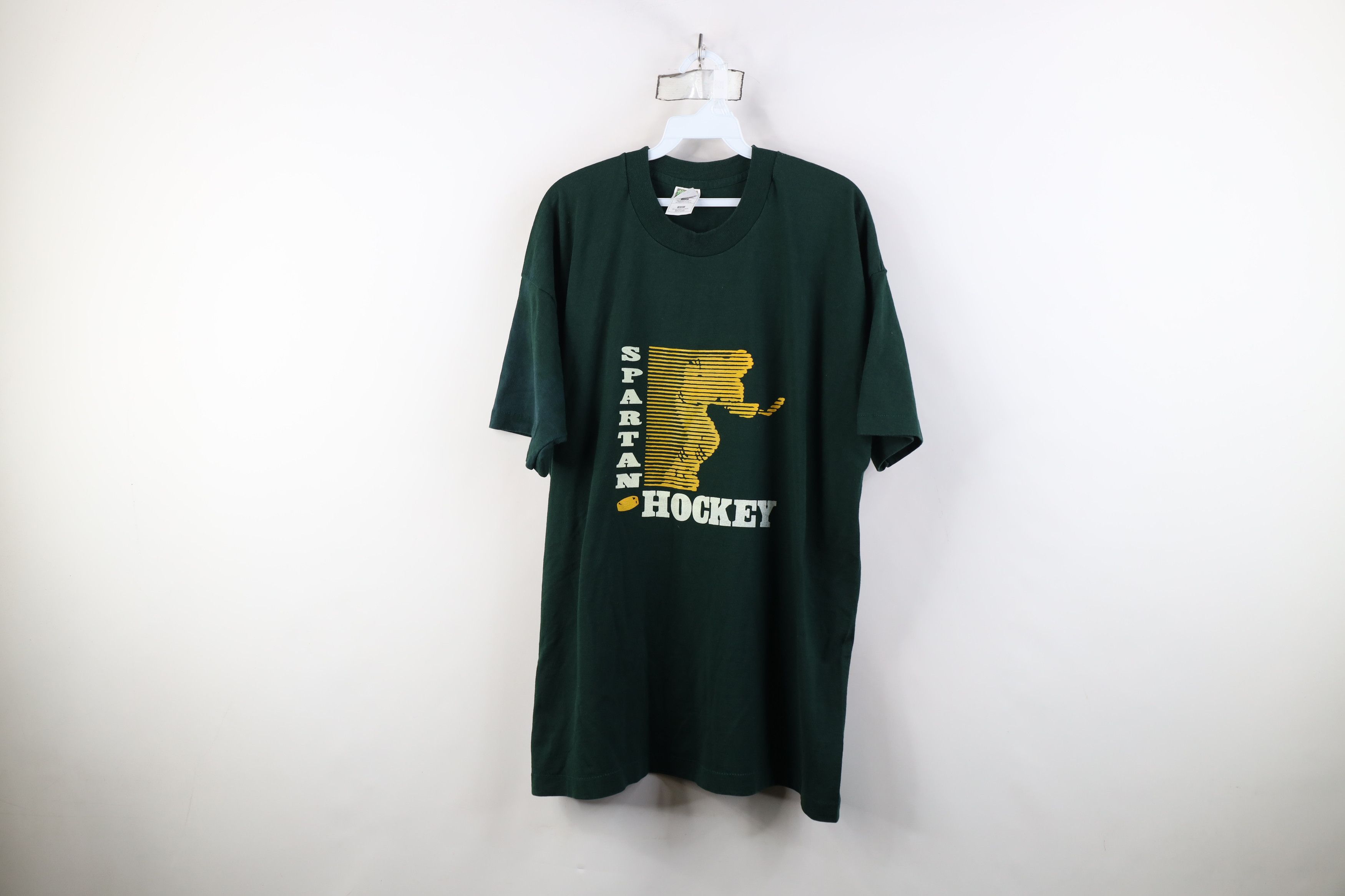 Vintage Vintage 90s Michigan State University Short Sleeve T-Shirt Size US XXL / EU 58 / 5 - 1 Thumbnail