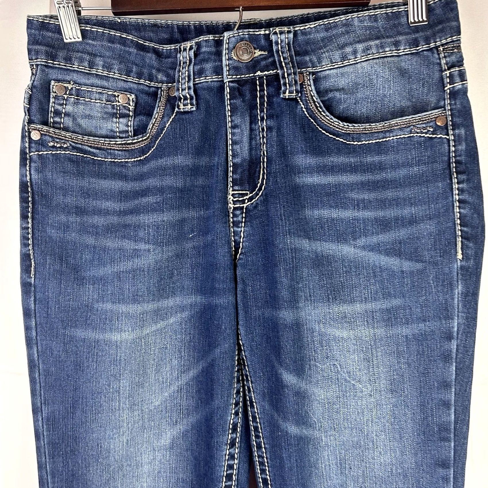 Vintage VINTAGE Shyanne Western Embroidery Jeans Womens 30 Regular 29 Inseam Blue Skinny Cowboy Southwestern Womens Size 30" / US 8 / IT 44 - 2 Thumbnail