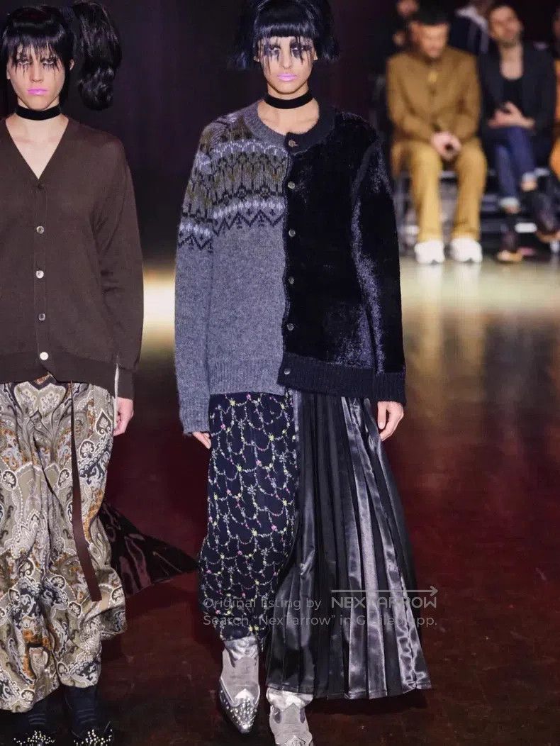 Junya Watanabe Tiny floral print pleated dress