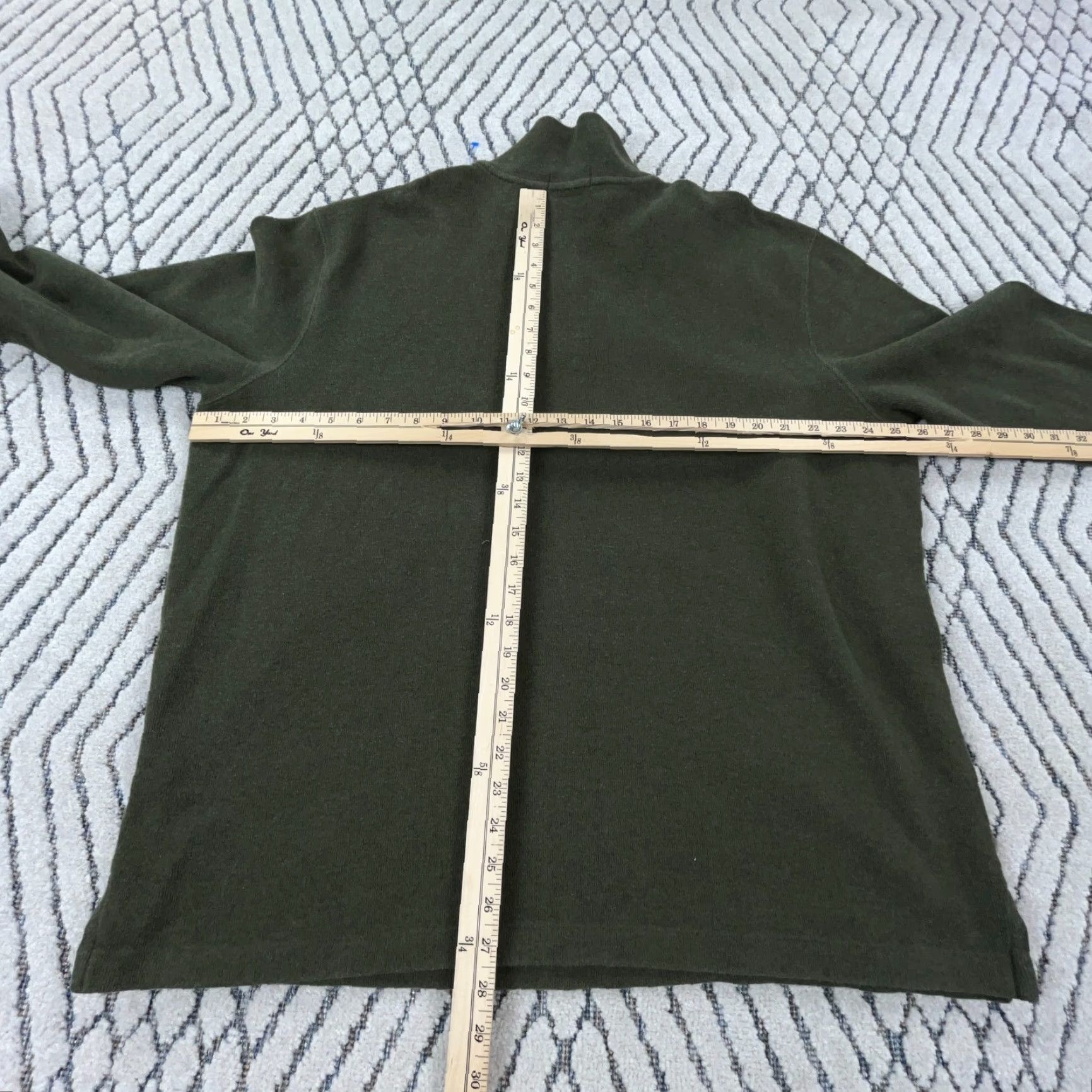 Polo Ralph Lauren Polo Ralph Lauren Sweater Men 2XL Green Purple Pullover Quarter Zip Zip Sweatshirt Mock Neck Size US XXL / EU 58 / 5 - 7 Thumbnail