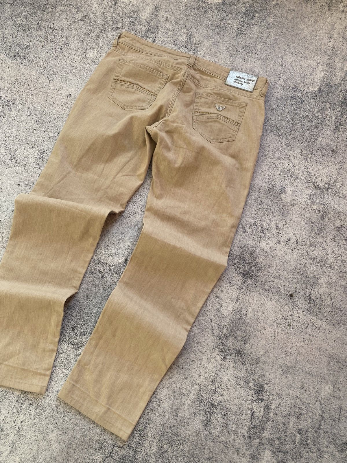 Emporio Armani Vintage Rare Emporio Armani Hype Metal Logo Y2K Jeans Size US 32 / EU 48 - 2 Thumbnail