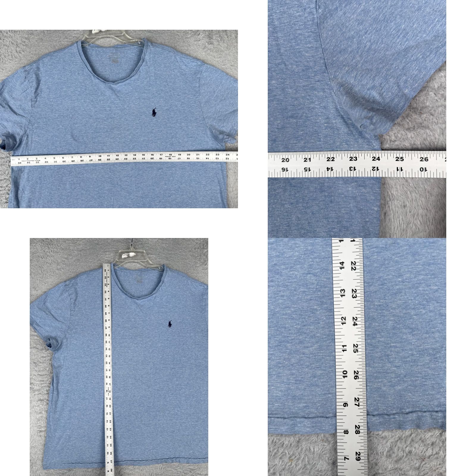 Ralph Lauren Polo Ralph Lauren Shirt Adult XL Blue Crew Neck 100% Cotton Pony Logo Jersey Short Sleeve Men’s T-Shirt IVN Size US XL / EU 56 / 4 - 8 Thumbnail