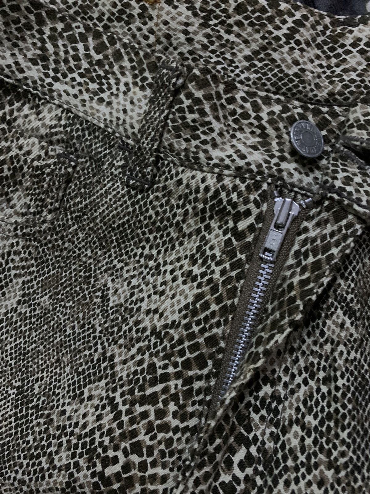 Tornado Mart 💥Avant Garde Japanese World Wide Snakeskin Print Pant Size US 29 - 6 Thumbnail
