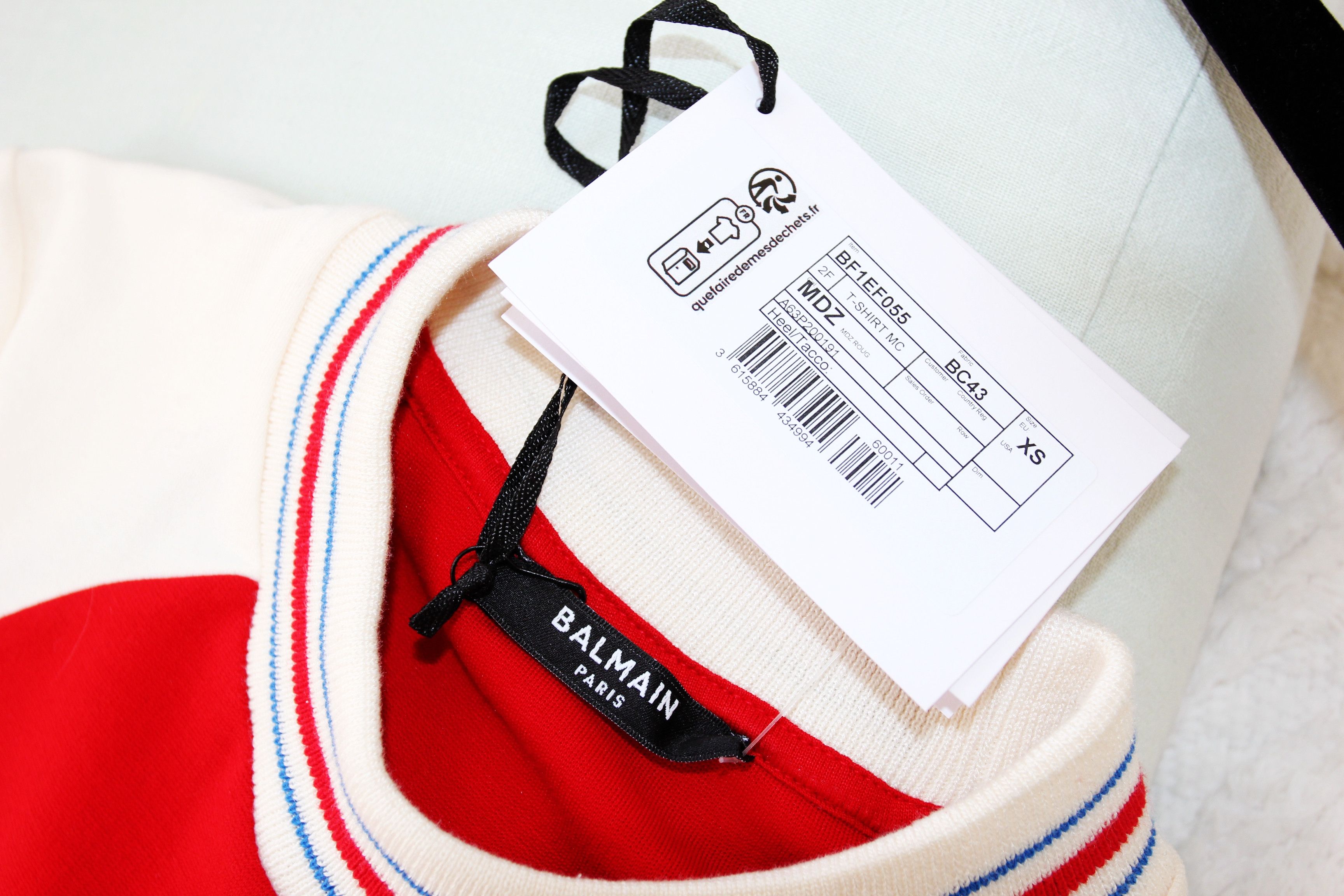 Balmain BNWT AW23 BALMAIN RETRO TSHIRT XS Size XS / US 0-2 / IT 36-38 - 8 Thumbnail