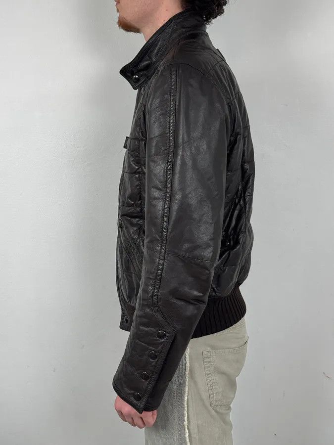 Gucci 2000s Gucci Brown Quilted Leather Jacket Size US L / EU 52-54 / 3 - 3 Thumbnail