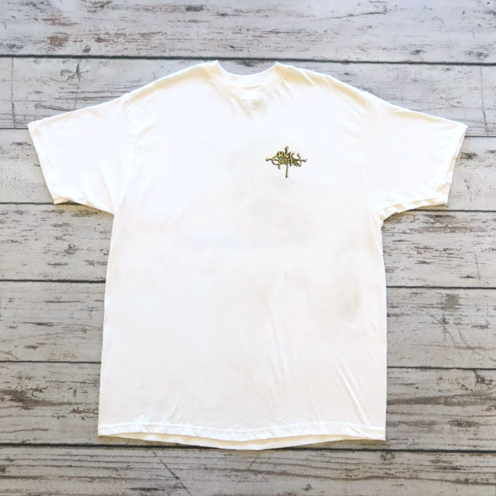 Griffin VINTAGE Rick Griffin Tshirt Cowabunga - White - XL - Men - 90s - T-Shirt Size US XL / EU 56 / 4 - 2 Thumbnail