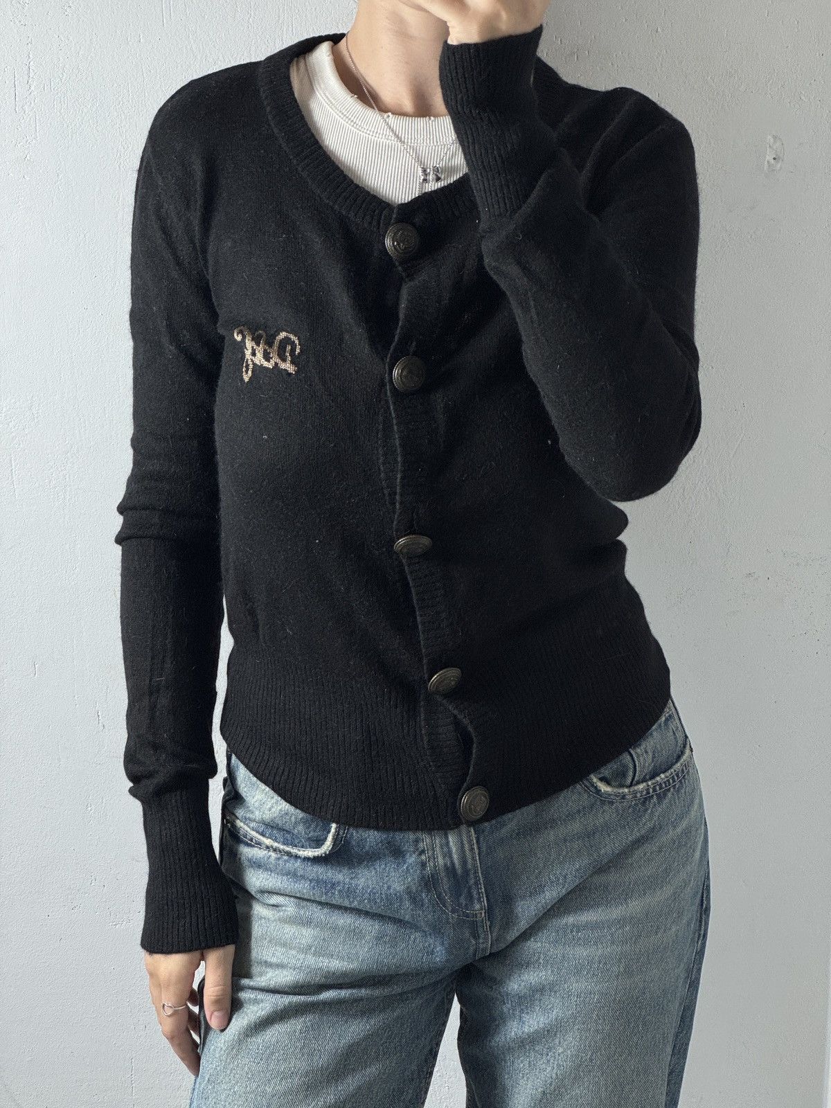 Dolce & Gabbana VINTAGE DOLCE&GABBANA WOOL SWEATER CARDIGAN Size S / US 4 / IT 40 - 1 Thumbnail