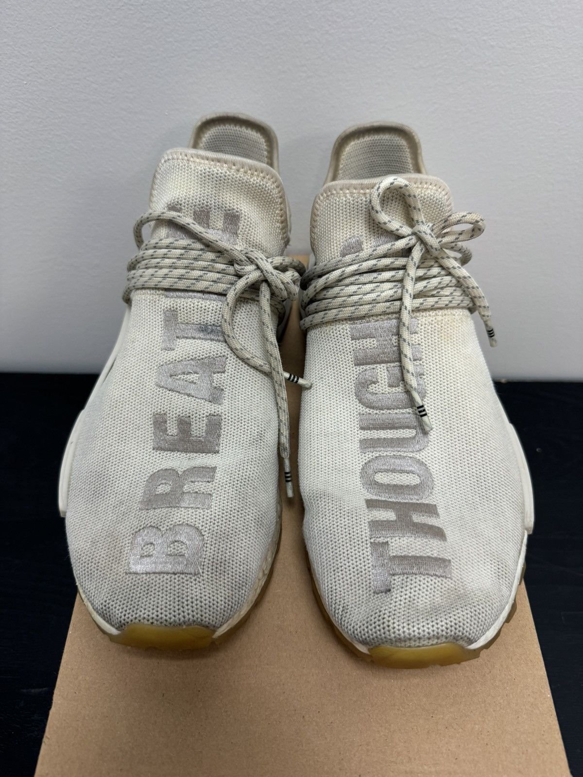 adidas gazelle silver green womens Adidas NMD Hu Trail Pharrell Now Is Her Time Cream White main image 1