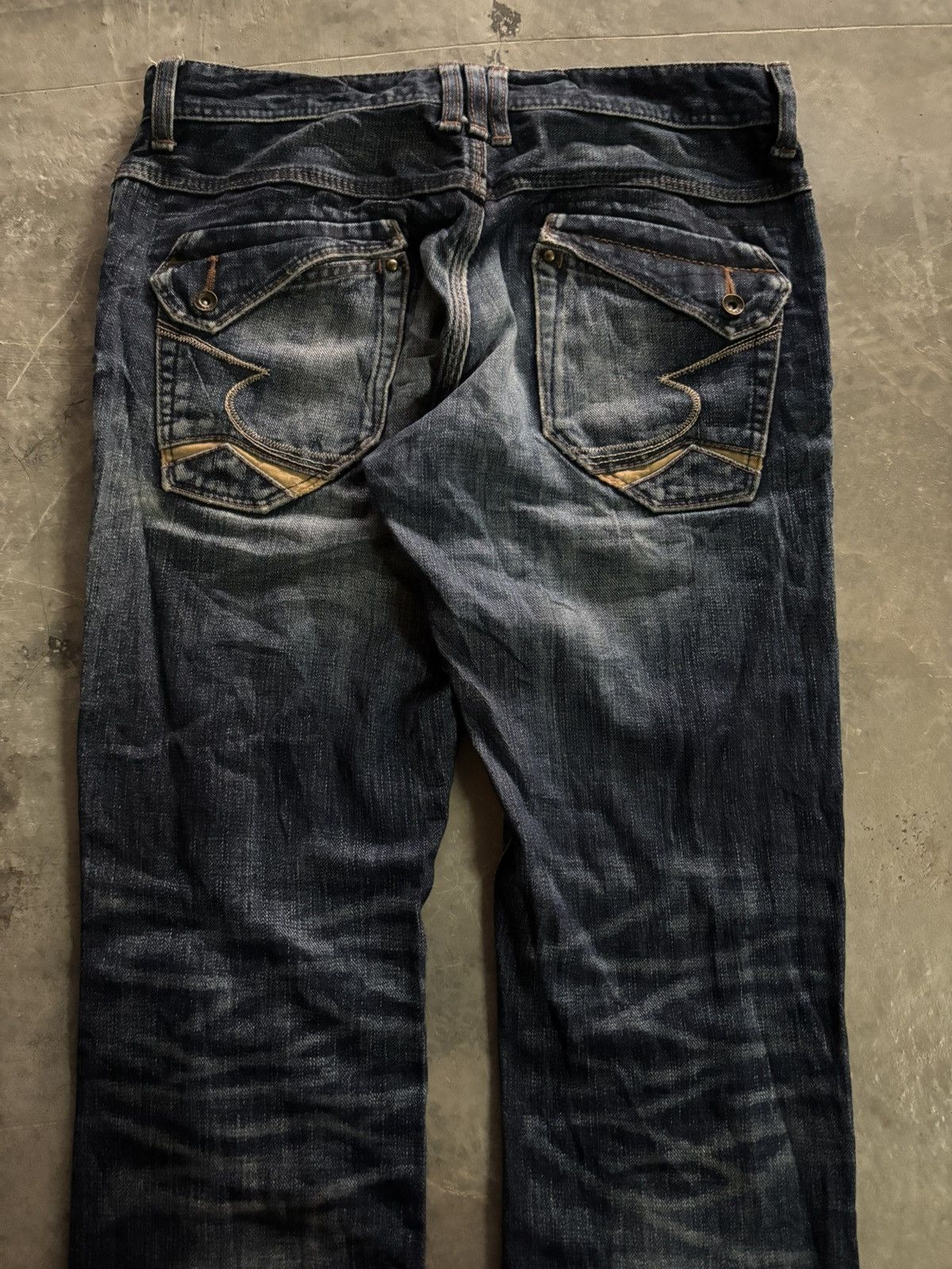 If Six Was Nine Distressed Flare SEMANTIC DESIGN punk grunge style japanese Size US 31 - 13 Thumbnail