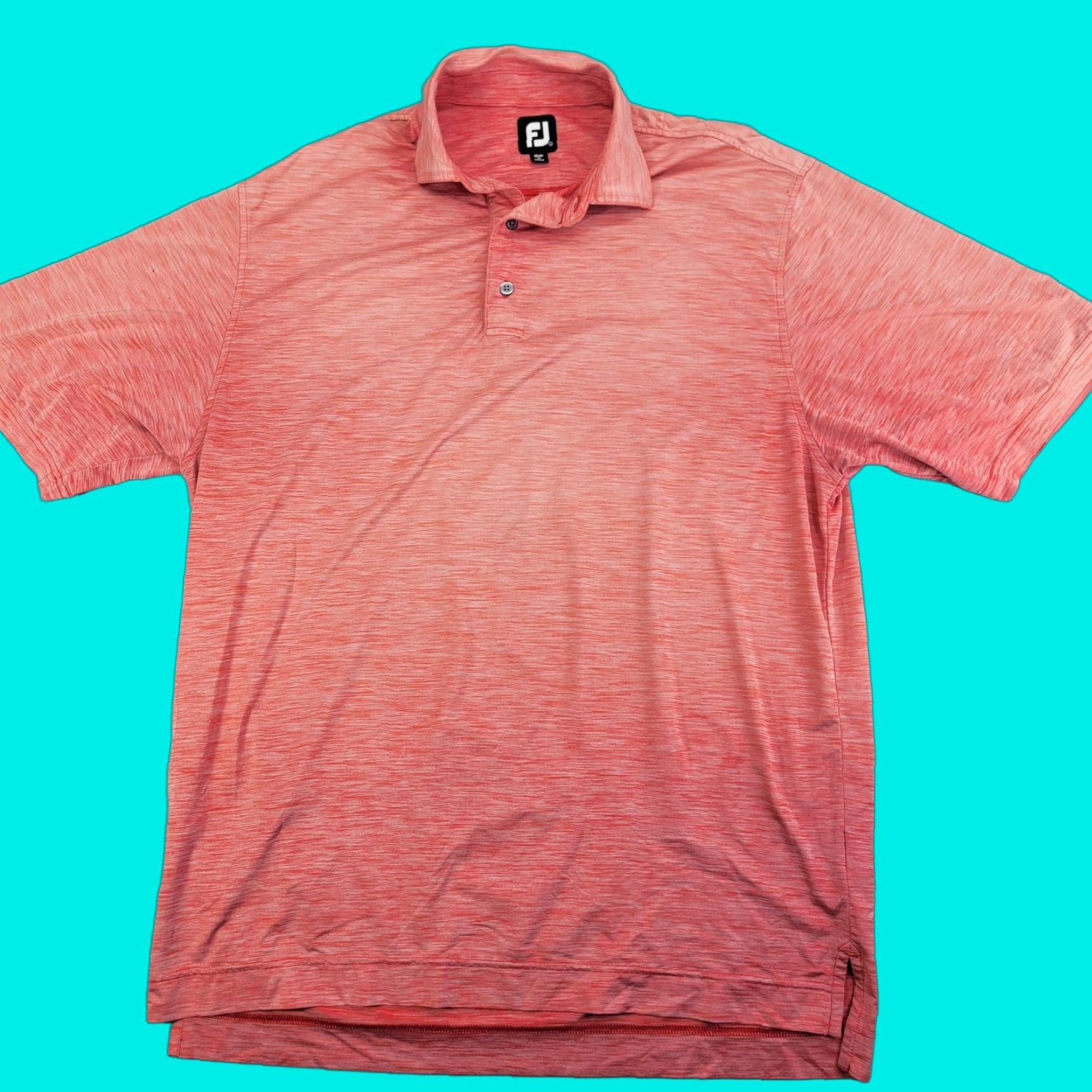 Footjoy FootJoy Polo Shirt Mens Large Pink Heathered Performance Short Sleeve Golf Jersey" Size US L / EU 52-54 / 3 - 1 Thumbnail