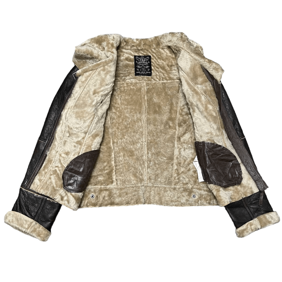 Zara Vintage Zara Shearling Leather Jacket Size M / US 6-8 / IT 42-44 - 7 Thumbnail