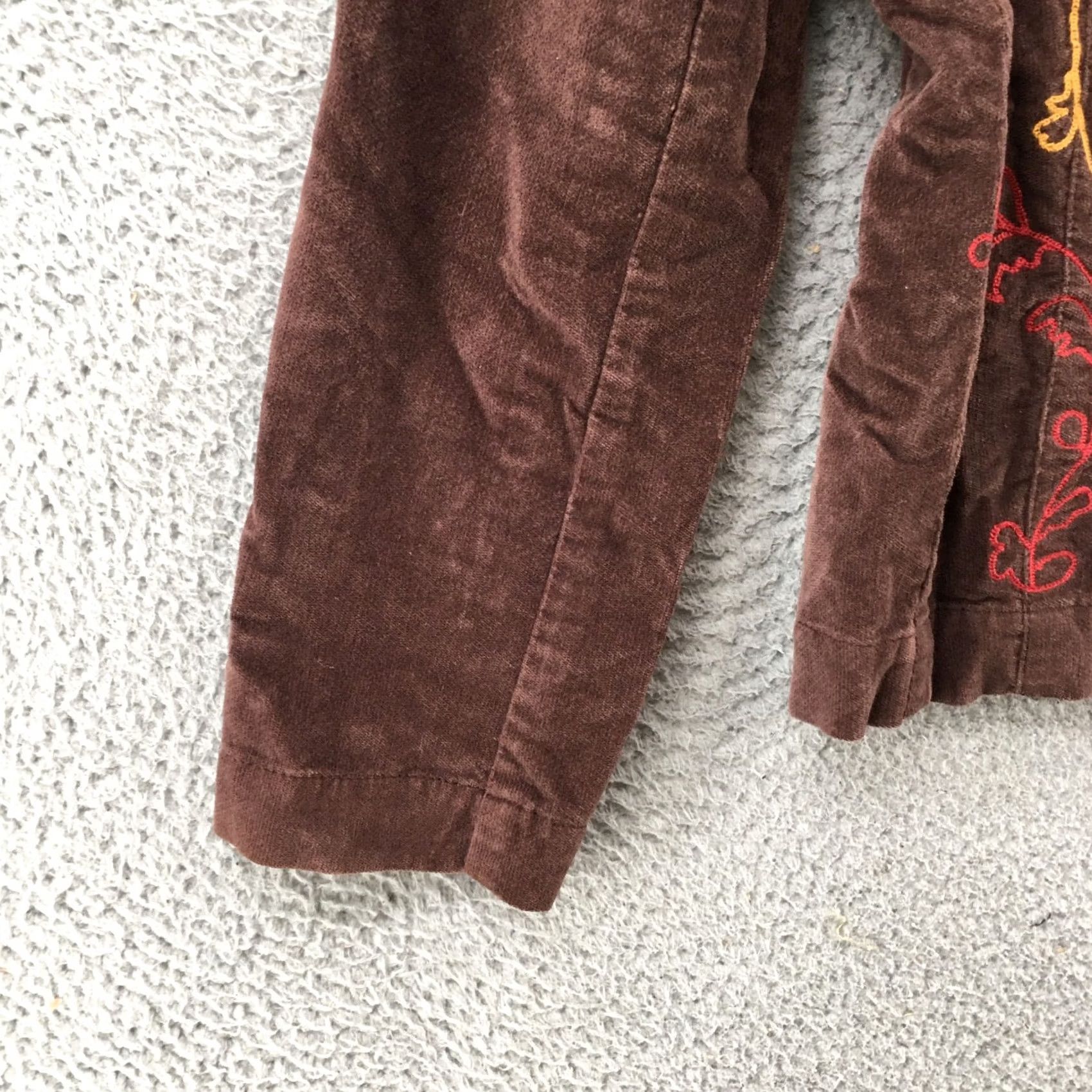 Vintage Caribbean Joe Jacket Womens M Brown Longsleeve Blazer Notched Collar Embroidered Size M / US 6-8 / IT 42-44 - 5 Thumbnail