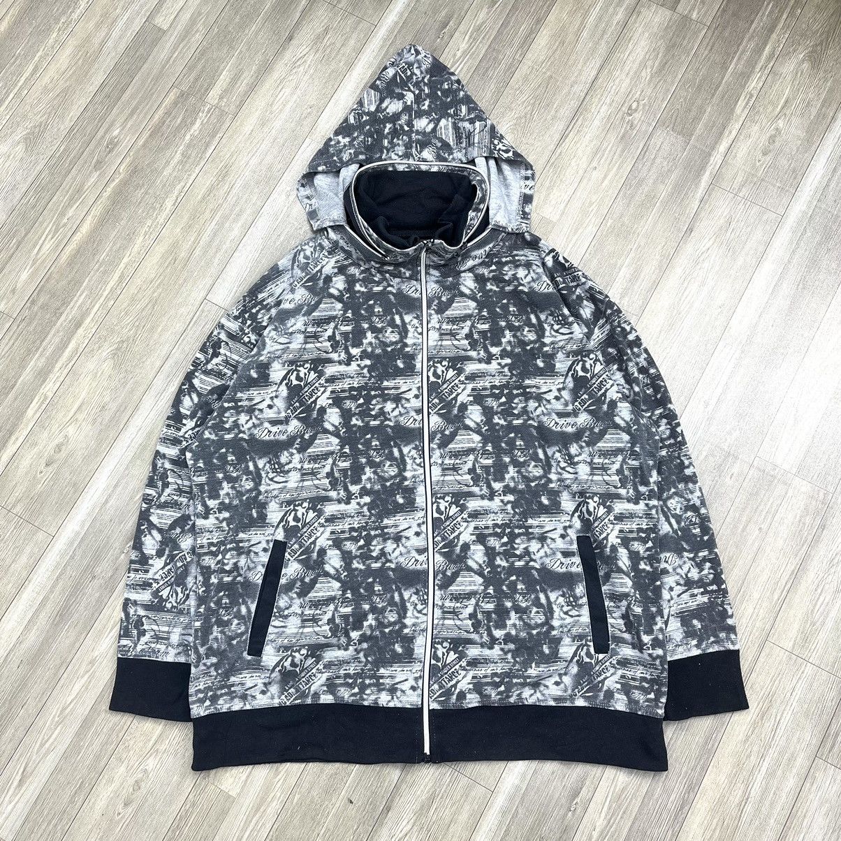 Affliction × If Six Was Nine × Japanese Brand Japanese Brand Full Print Grunge Poem Skull Lgb Zip Hoodie Size US XL / EU 56 / 4 - 1 Thumbnail