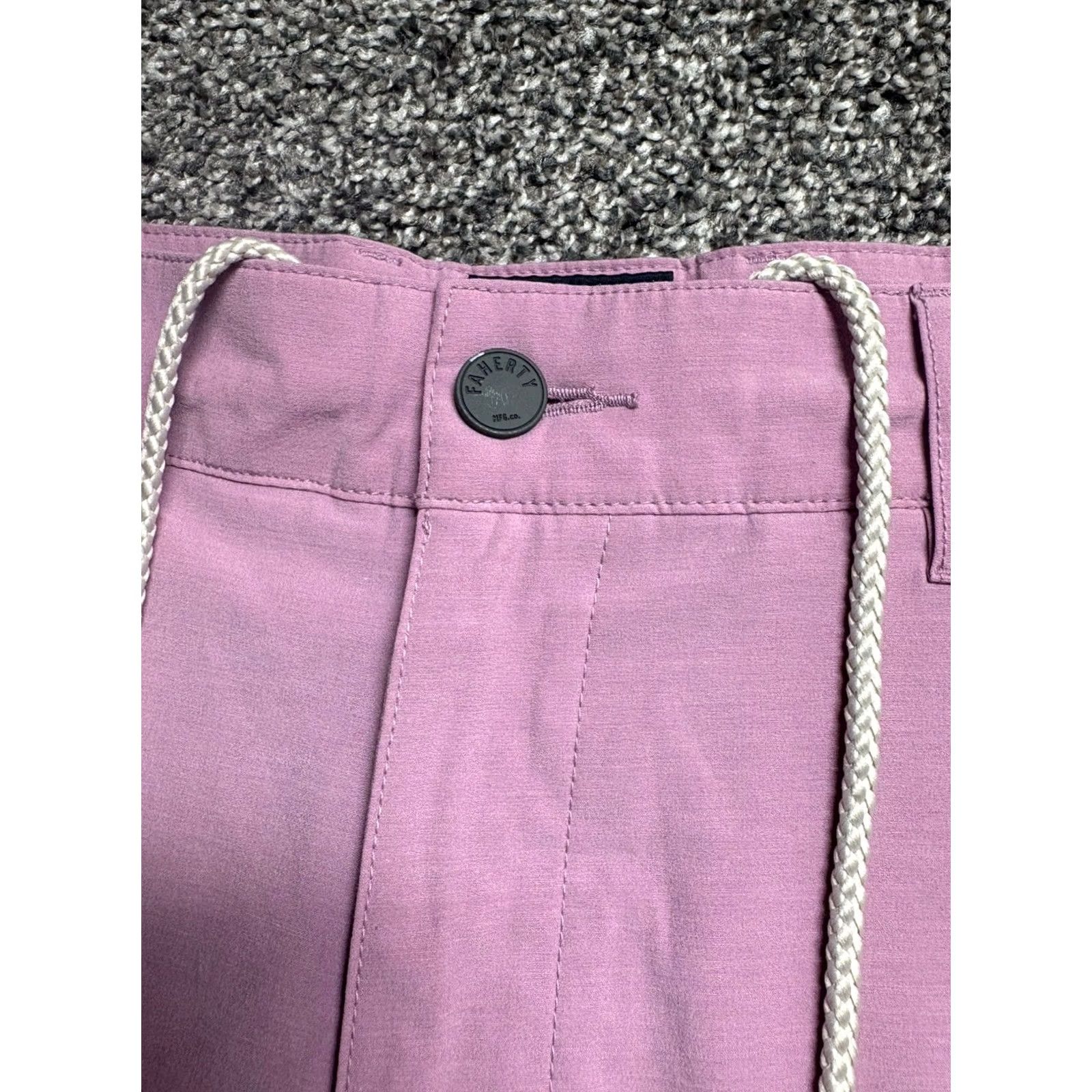 Faherty Faherty All Day Shorts Mens 30 Pink Stretch Performance Coral Drawstrings Size US 30 / EU 46 - 4 Thumbnail