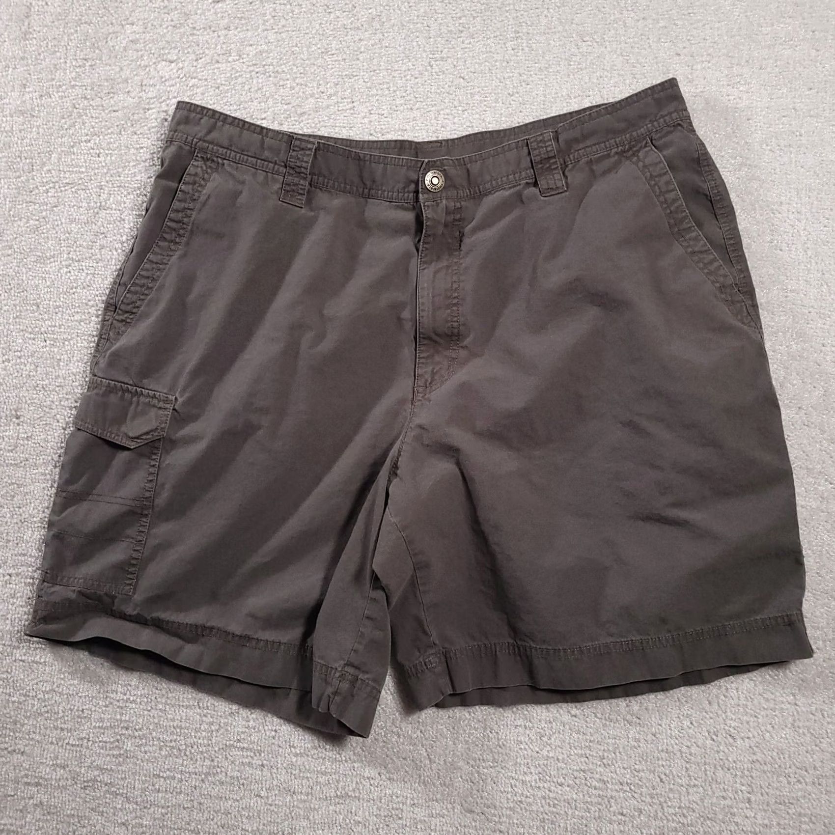 Vintage Columbia Mens Shorts 40 Gray Outdoor Cargo Pockets Regular Denim Cotton Belt Loops Pocketed Casual Size US 40 / EU 56 - 2 Thumbnail