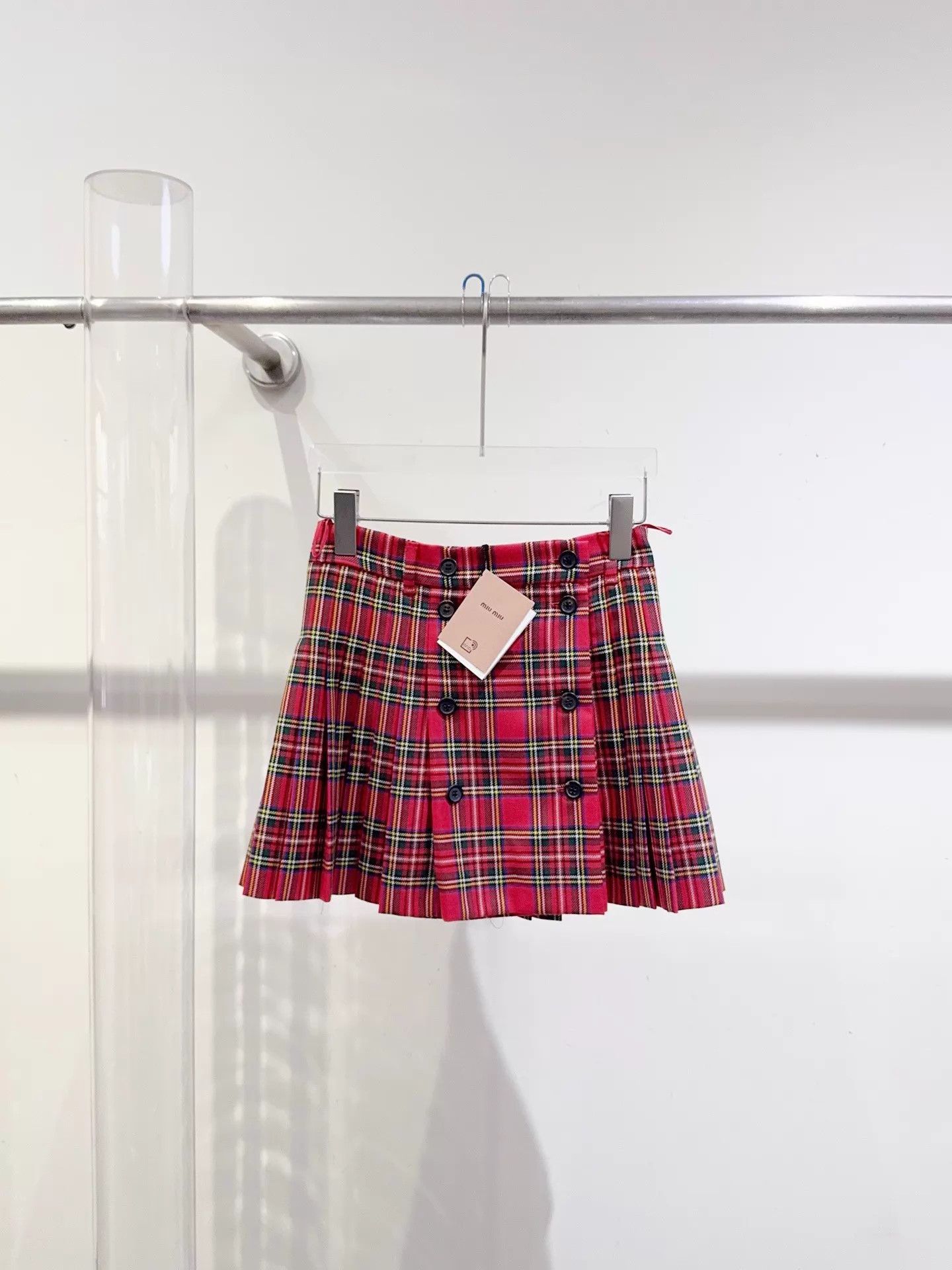 Miu Miu MIU MIU Pleated Skirt 36/40 Back Logo Size 25" / US 0 / IT 36 - 1 Thumbnail