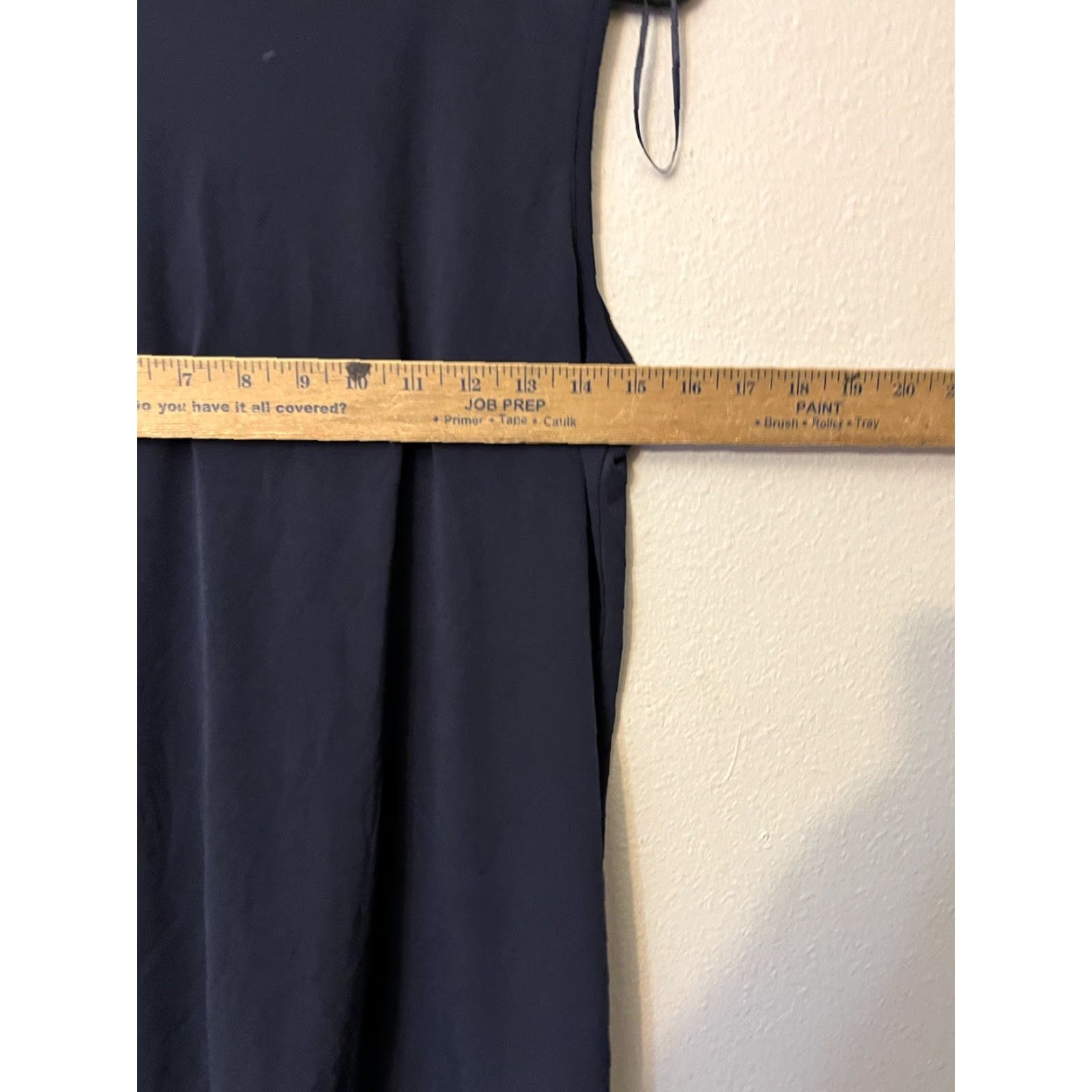 Michael Kors Michael Kors Blouse Medium Navy Blue Sleeveless V-Neck Women's Size M / US 6-8 / IT 42-44 - 5 Thumbnail