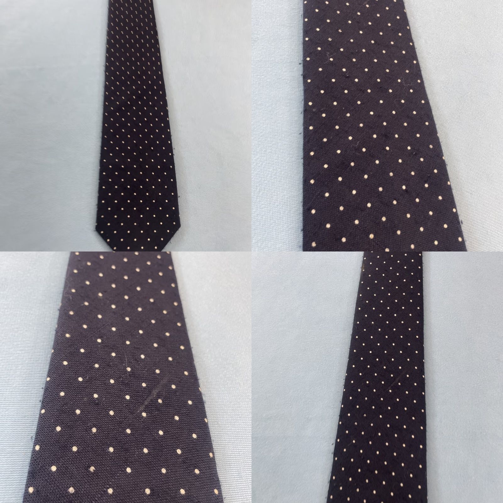 Brooks Brothers VINTAGE Brooks Brothers Makers Silk Tie Blue White Dots Spots USA 3.25x55 Tie Mens Silk Vintage 1960s Wedding Business Power Tie Size ONE SIZE - 9 Thumbnail