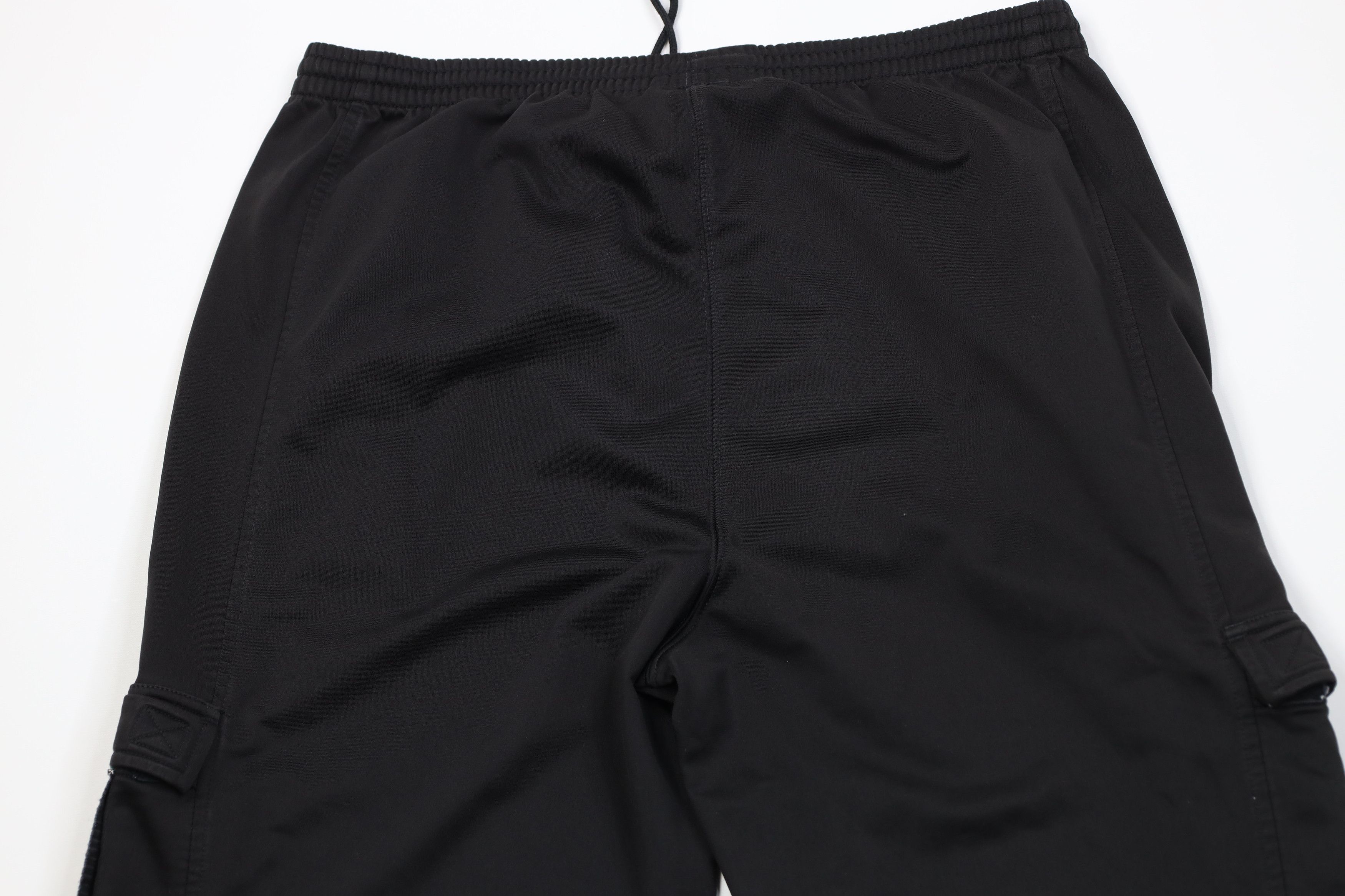 Adidas Vintage 90s Adidas Spell Out Wide Leg Cargo Pants Black Size US 38 / EU 54 - 12 Thumbnail