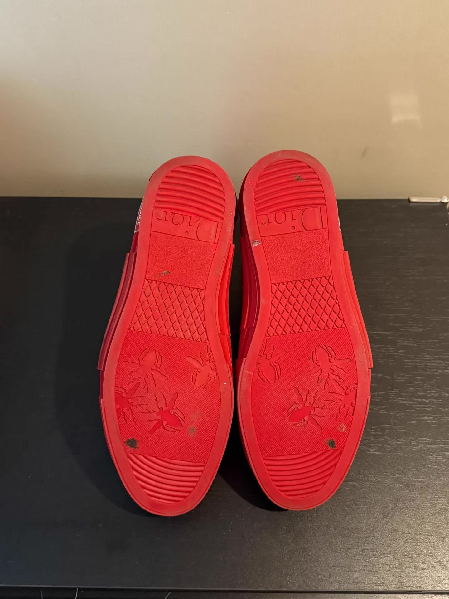 Dior Dior B23 White & Red High-Top Sneakers Ｑ20 Size US 8 / EU 41 - 4 Thumbnail