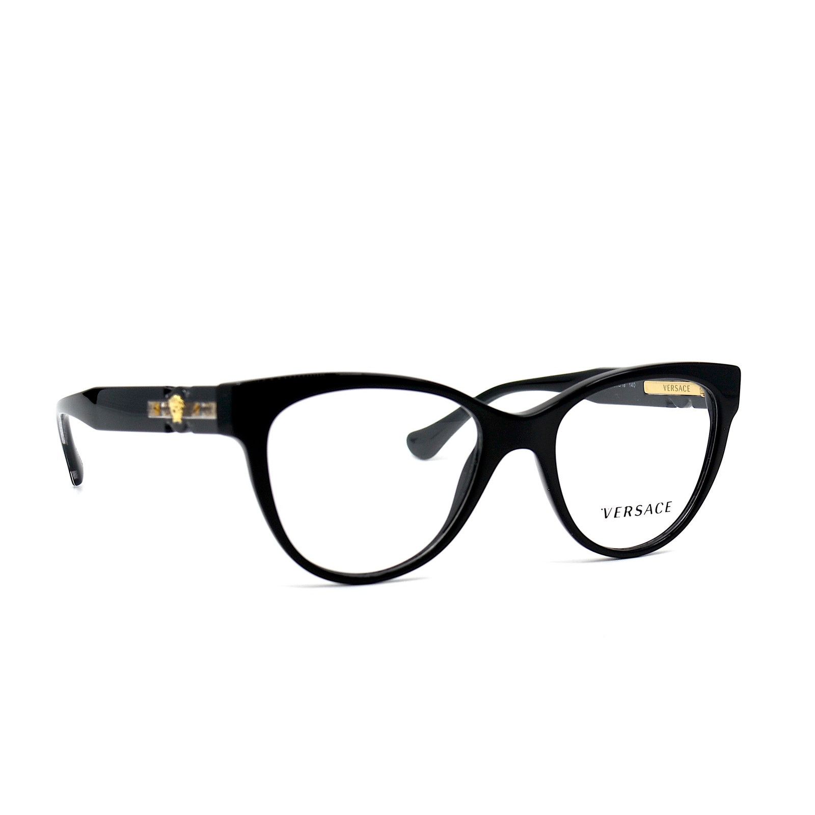 Versace NEW VERSACE VE3304 GB1 BLACK AUTHENTIC EYEGLASSES FRAME Size ONE SIZE - 1 Thumbnail