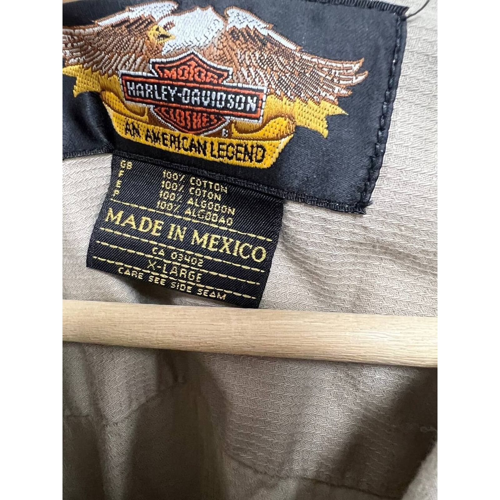 & Other Stories Vintage Harley Davidson Short Sleeve Cotton Beige XL A001423 Size US XL / EU 56 / 4 - 5 Thumbnail