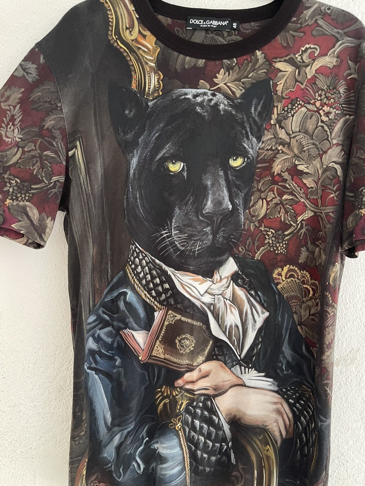 Dolce & Gabbana Dolce Gabbana Panther Potrait T Shirt Size US M / EU 48-50 / 2 - 3 Thumbnail