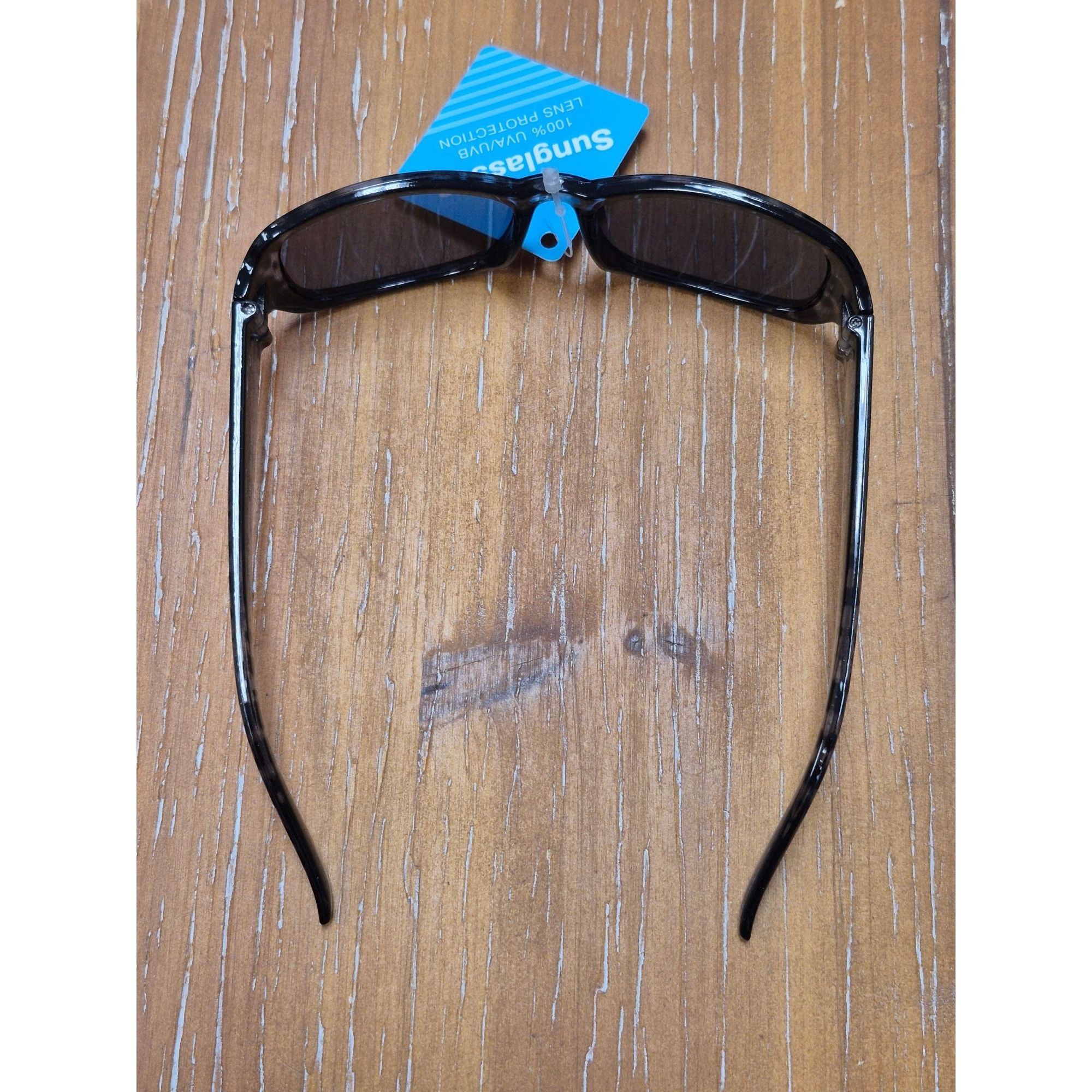 Other Black Leopard Print Rectangular Sunglasses With 100% UVA/UVB Size ONE SIZE - 6 Thumbnail