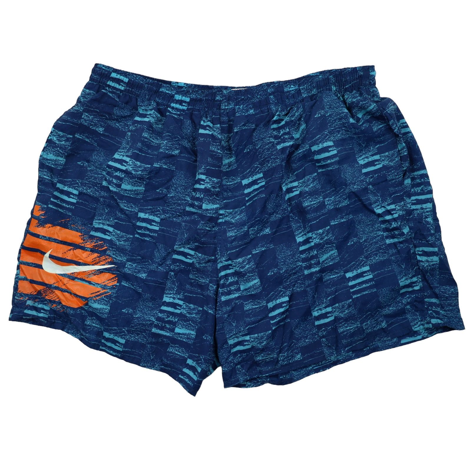 Nike × Vintage Vintage 90s Nike Crazy Abstract Print Swim Trunks Size US 36 / EU 52 - 1 Thumbnail