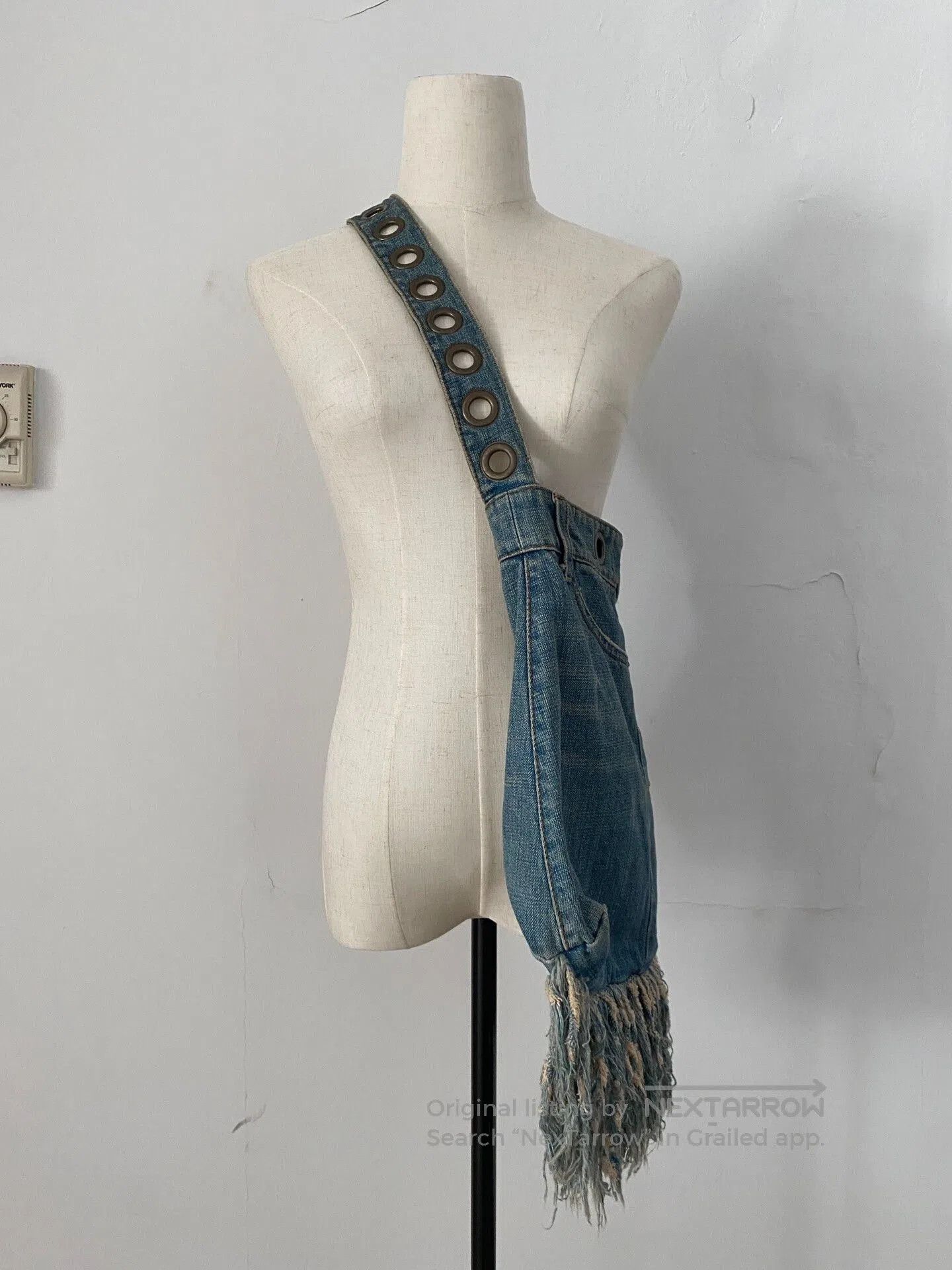 Le Grande Bleu (L.G.B.) L.G.B Denim Tassel Crossbody Shoulder Bag. Size ONE SIZE - 2 Thumbnail