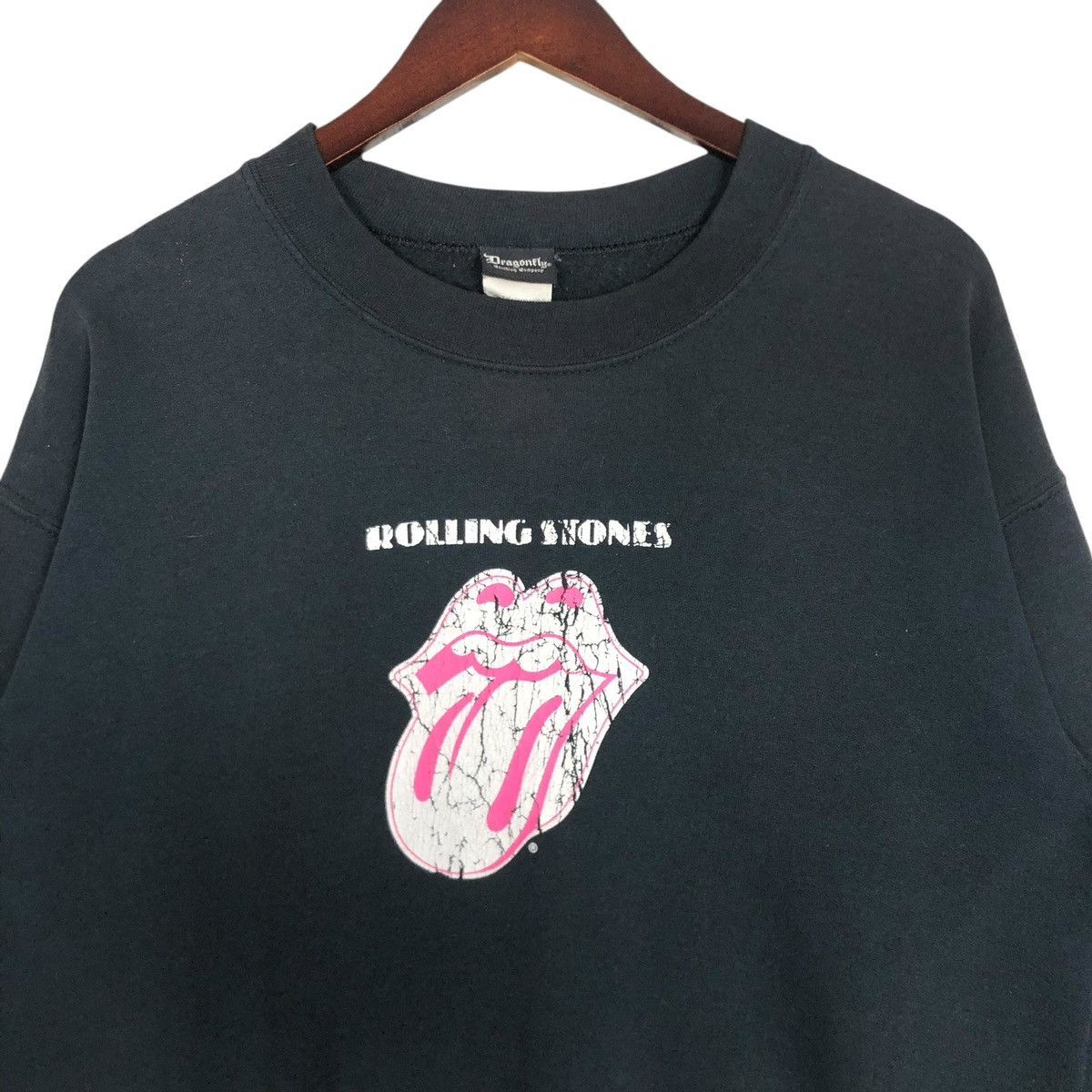 The Rolling Stones Vintage 90s Rolling Stone Dragonfly Sweatshirt: Big Logo Size US M / EU 48-50 / 2 - 7 Thumbnail