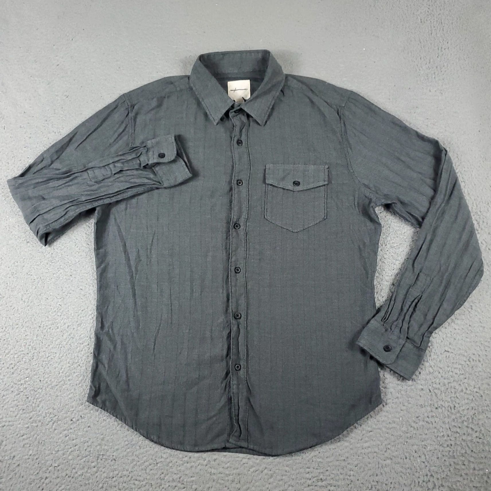 American Eagle Outfitters VINTAGE American Eagle Shirt Mens Medium Gray Casual Button Up Long Sleeve Size US M / EU 48-50 / 2 - 2 Thumbnail