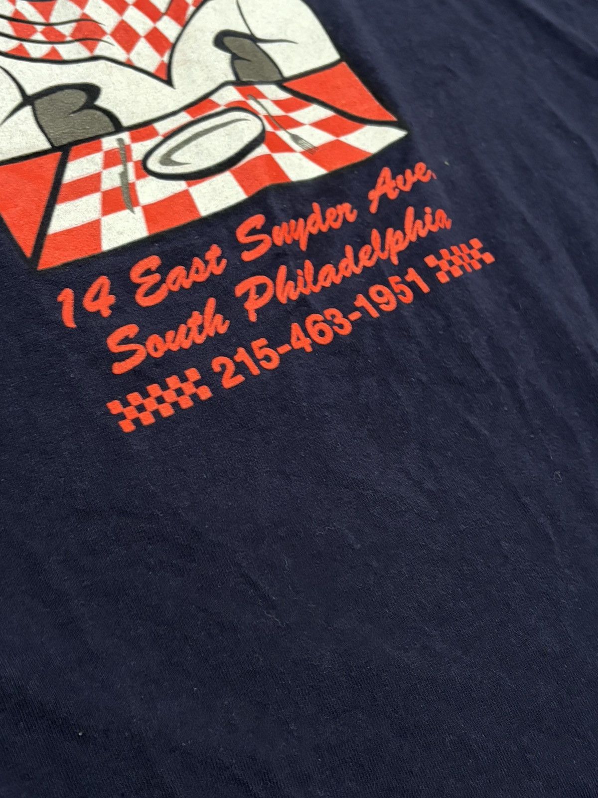 TEE JAYS Vintage 90s John Pork Graphic Tee XL Navy Brainrot Meme USA Size US XL / EU 56 / 4 - 4 Thumbnail