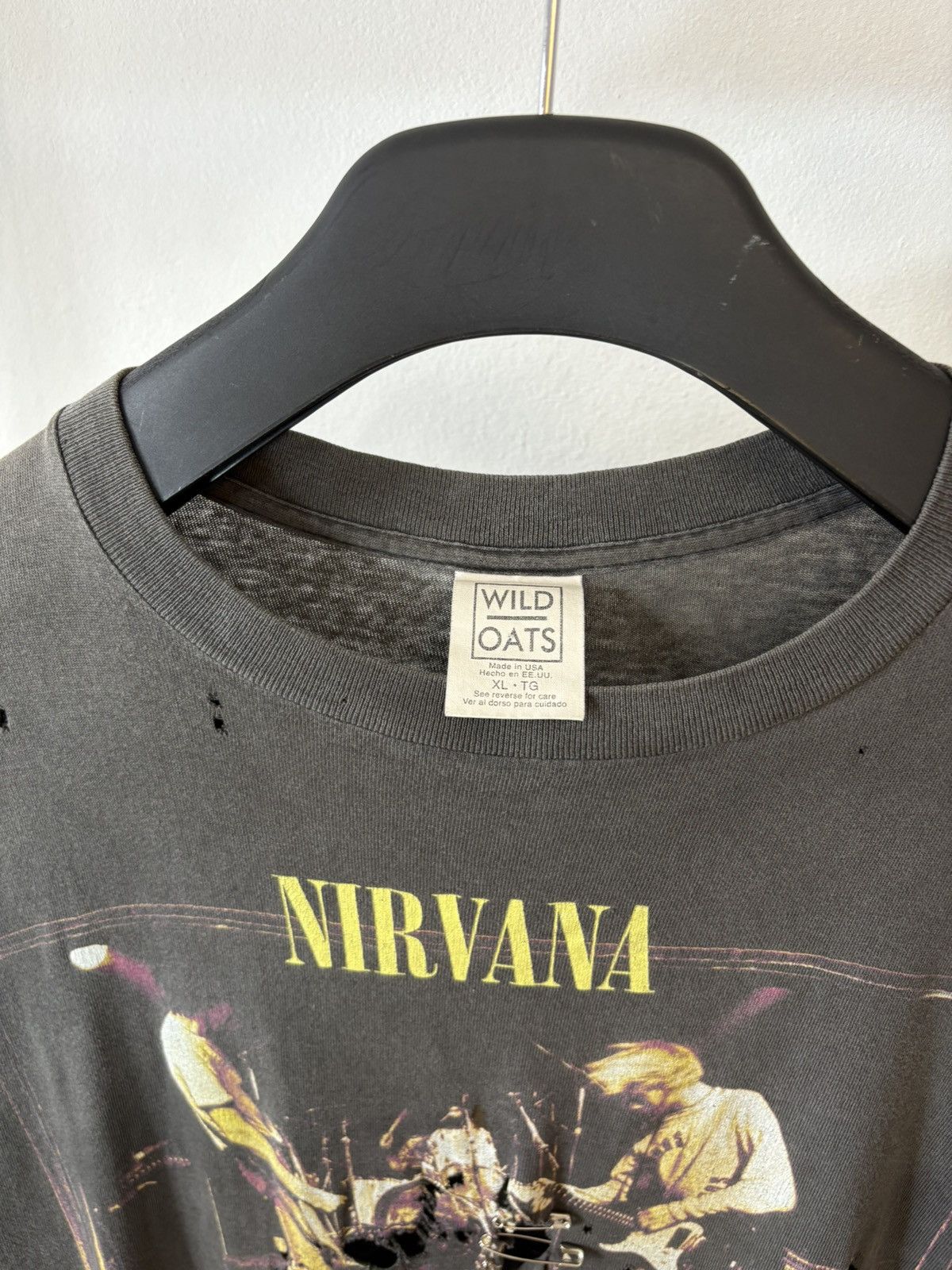 Band Tees Crazy Thrashed 1994’s Nirvana Size US XL / EU 56 / 4 - 3 Thumbnail