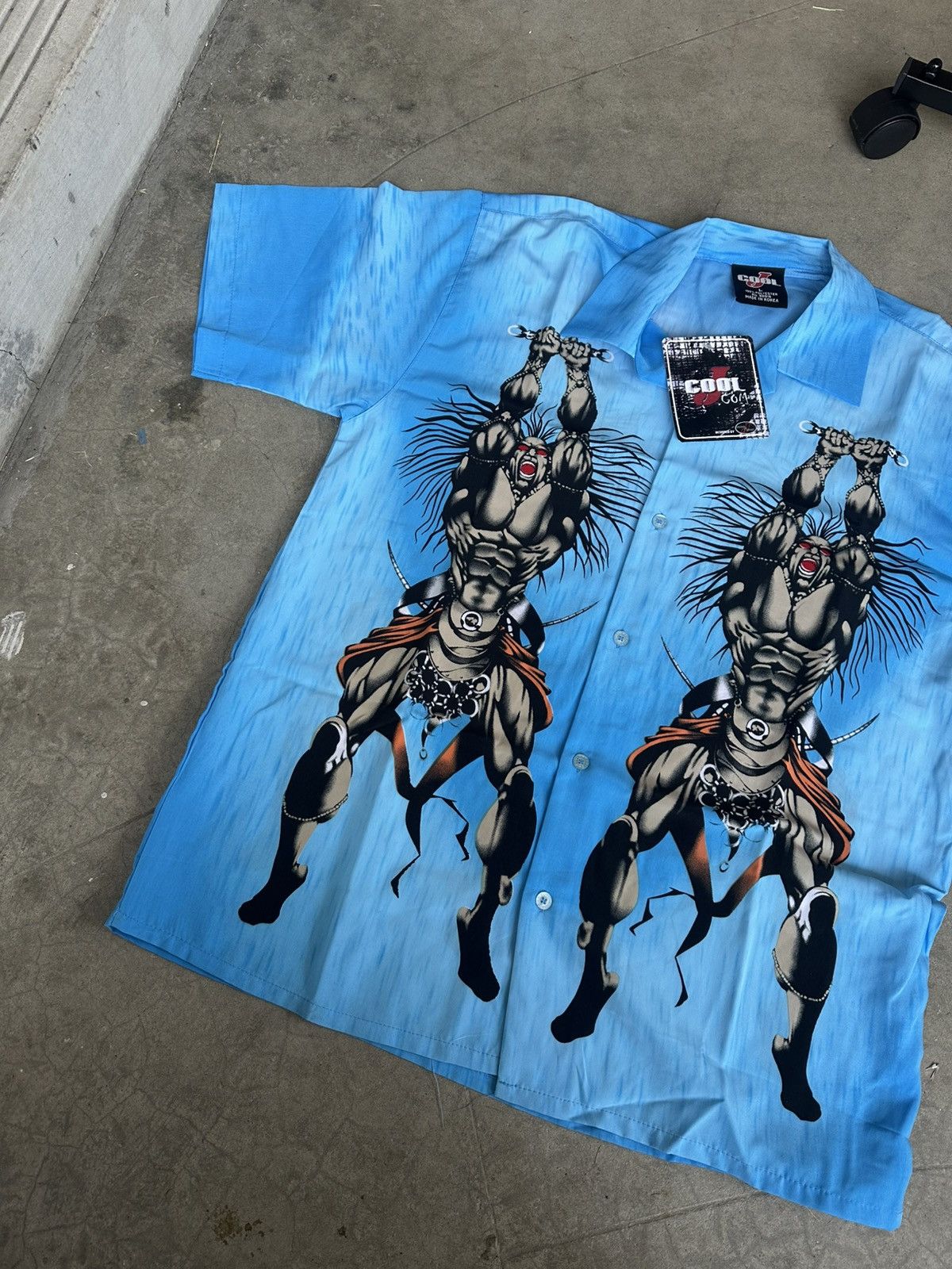 Metallica NEW 90s Cool J Shirt Mens Large Blue Vintage Warrior Y2K Size US L / EU 52-54 / 3 - 2 Thumbnail