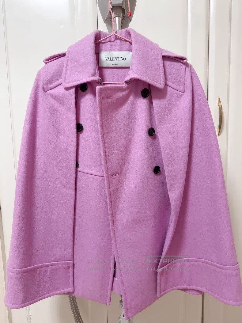 Valentino Valentino woolen coat, cape coat Size XXS / US 00 / IT 34 - 2 Thumbnail