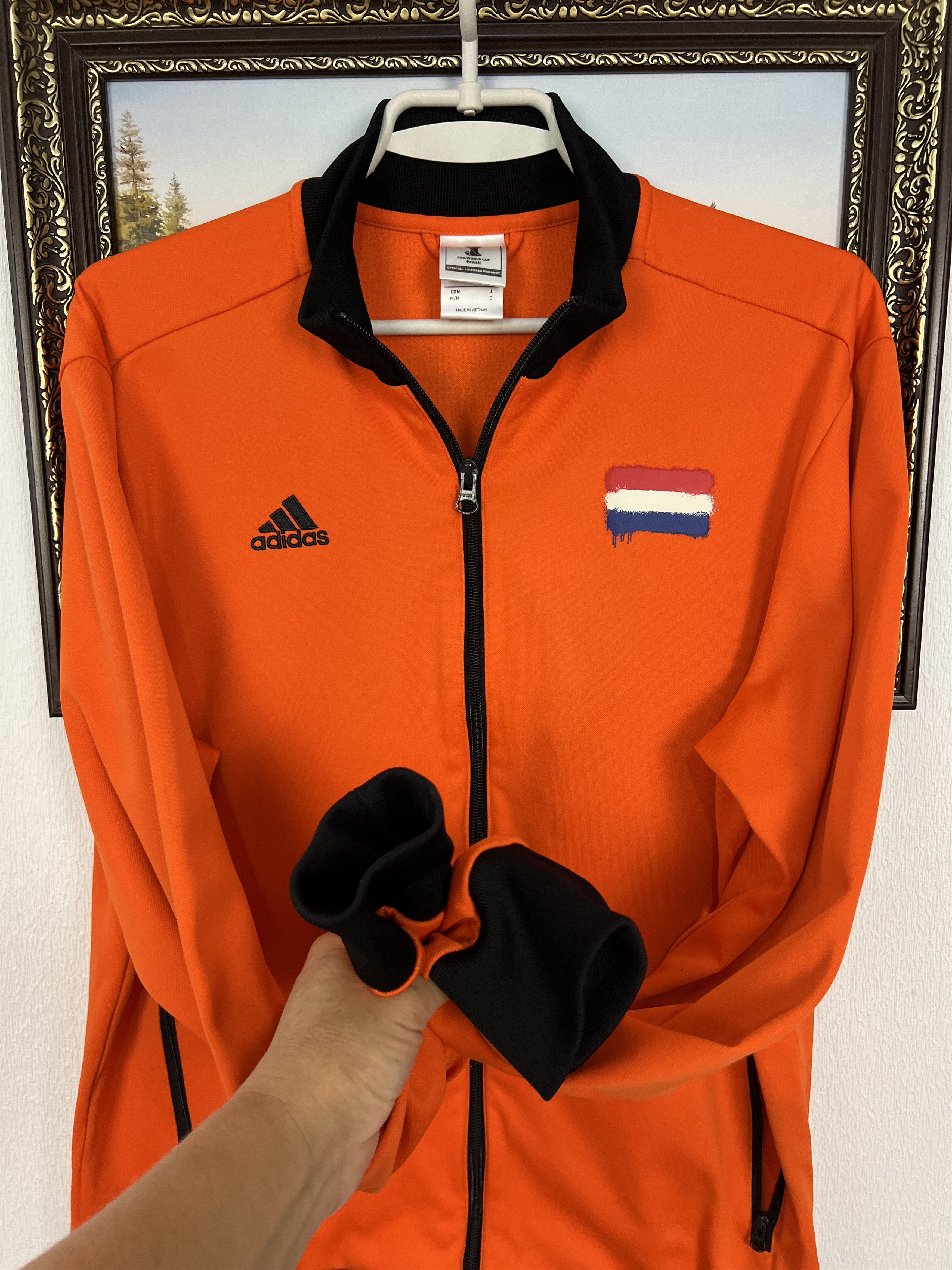 Adidas Adidas Netherlands Holland World Cup Football Jacket Size US M / EU 48-50 / 2 - 9 Thumbnail