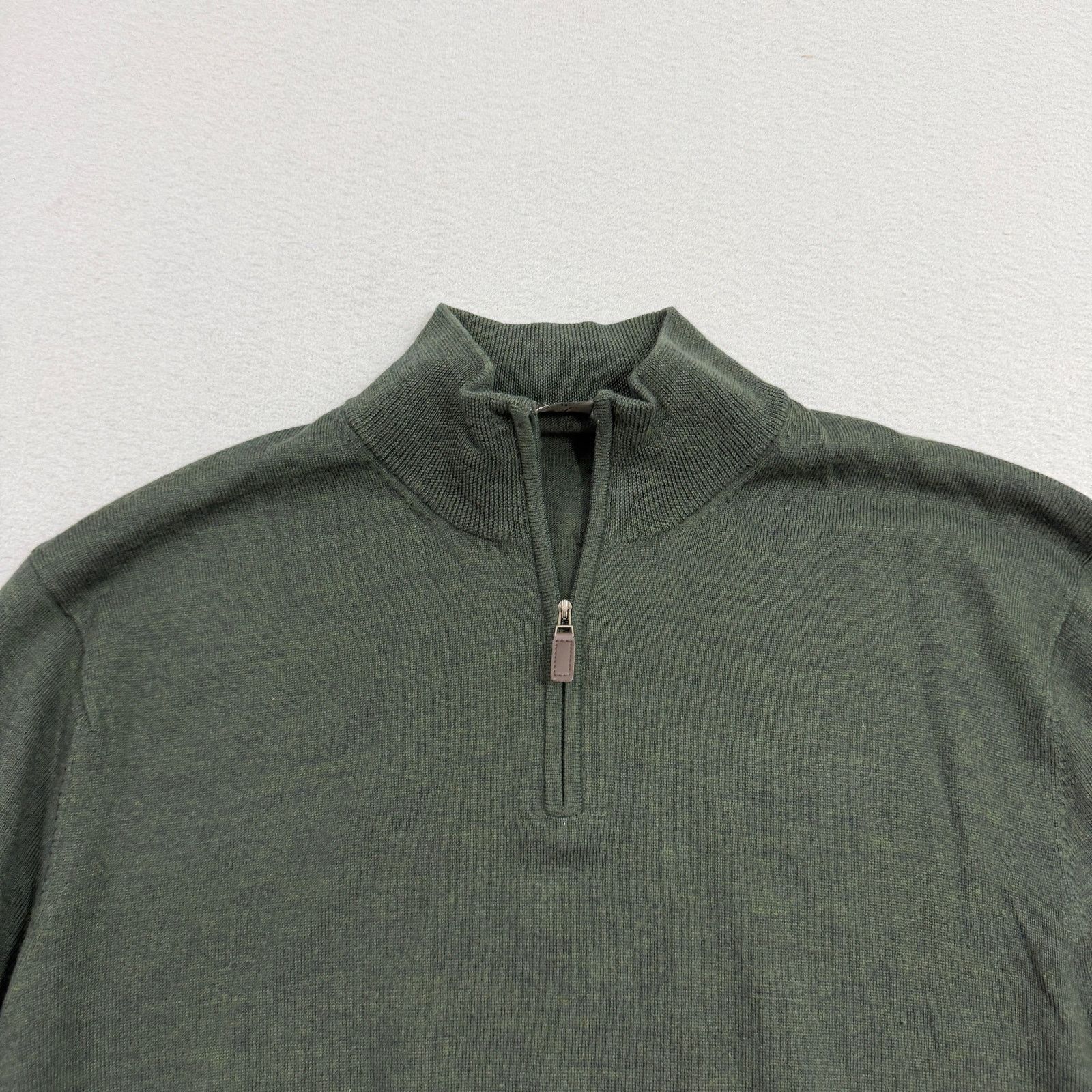 Jos. A. Bank Jos A Bank 100% Merino Wool 1/4 Zip Sweater Extra Large Size US XL / EU 56 / 4 - 3 Thumbnail